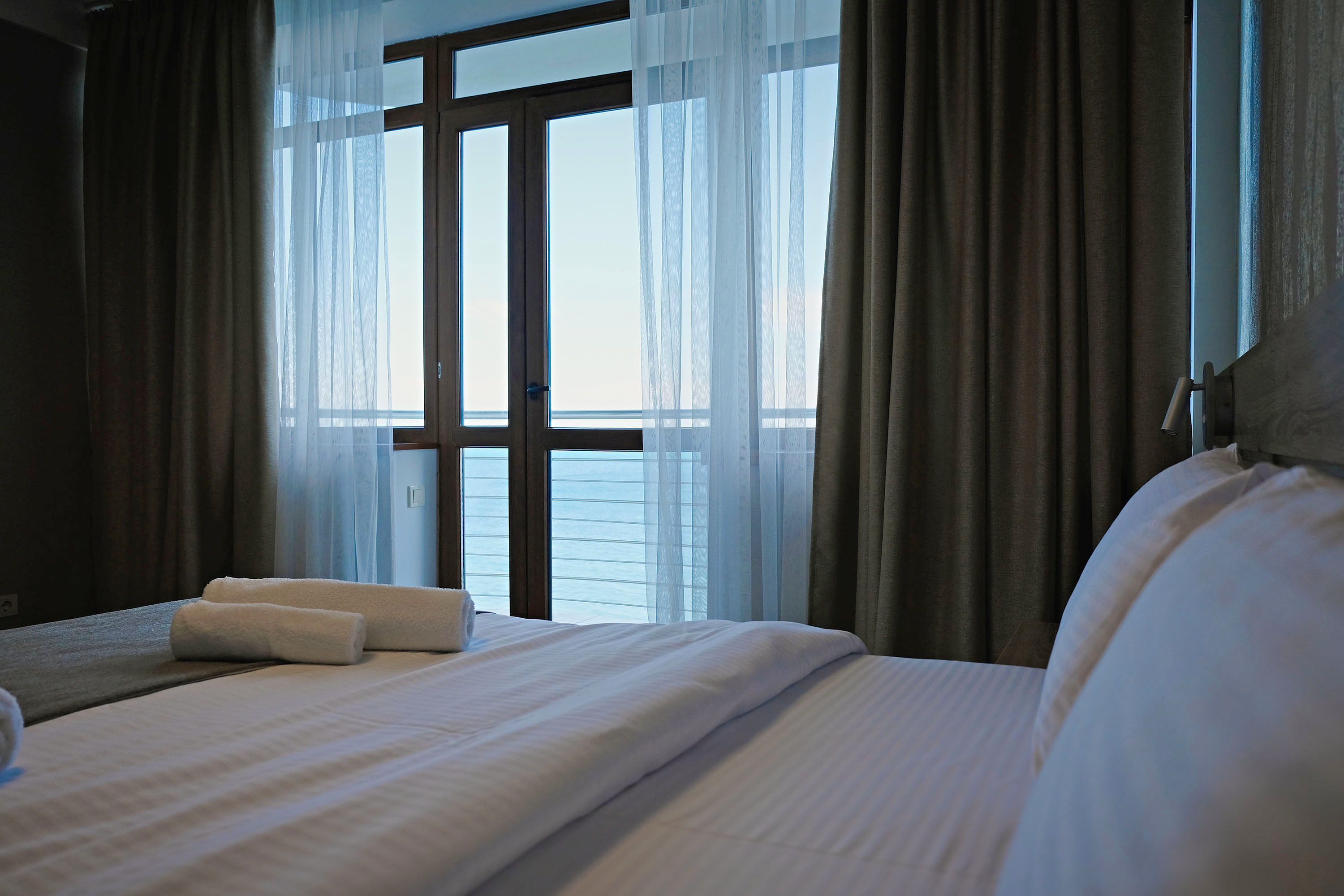 Двухместный номер с 1 кроватью и балконом, вид на море