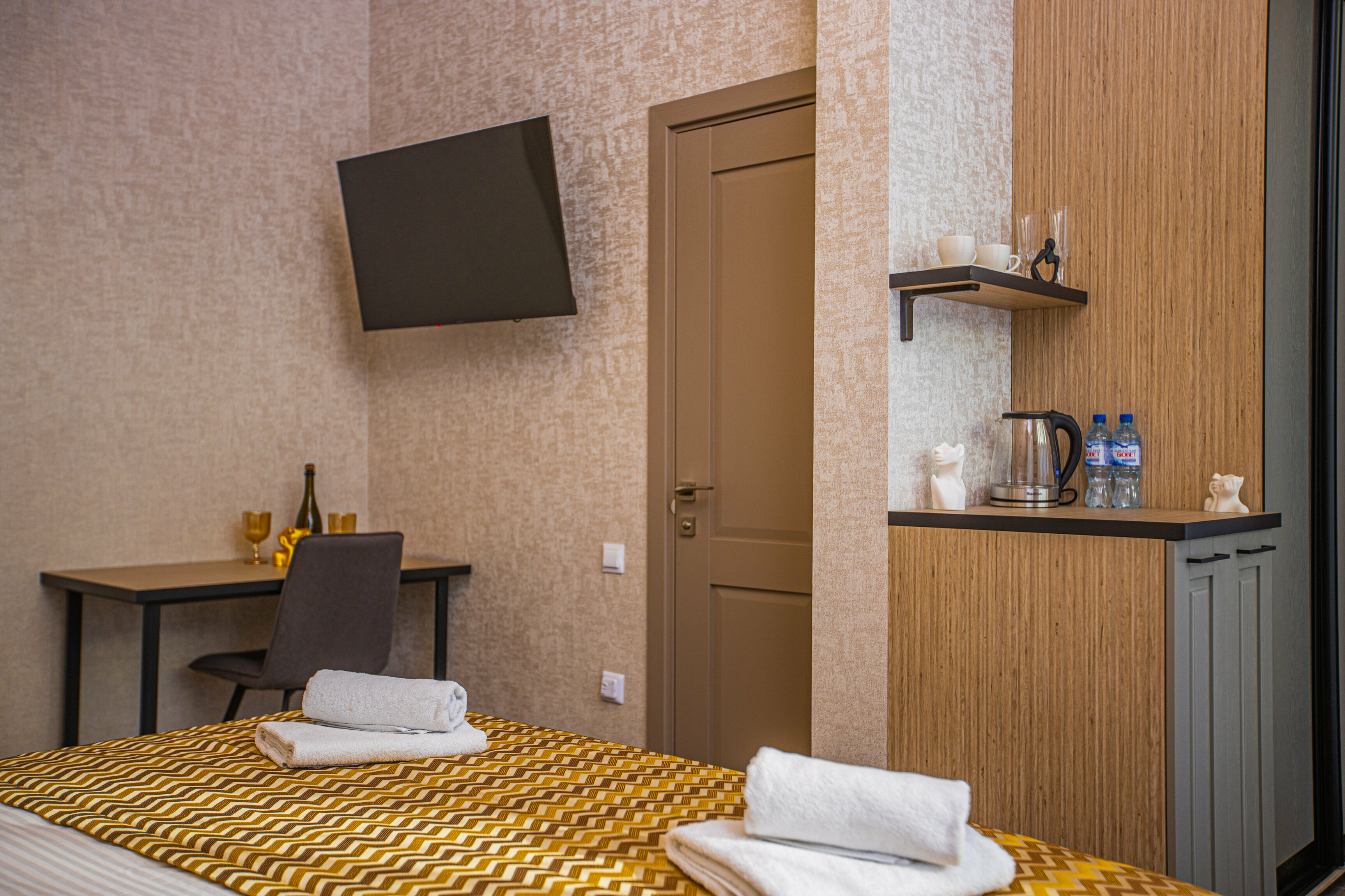 Двухместный номер Делюкс с 1 кроватью и балконом