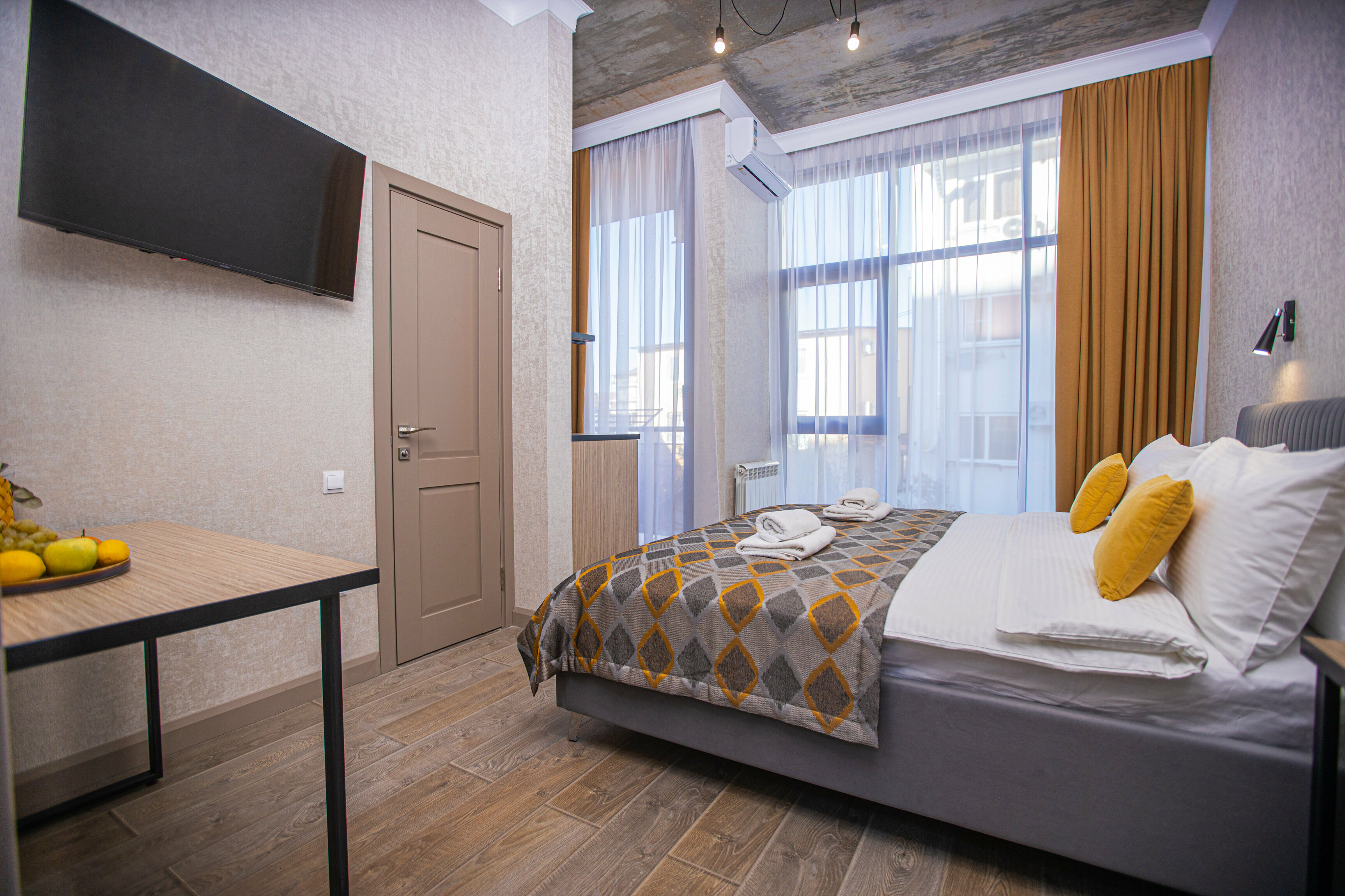 Двухместный номер Делюкс с 1 кроватью и балконом