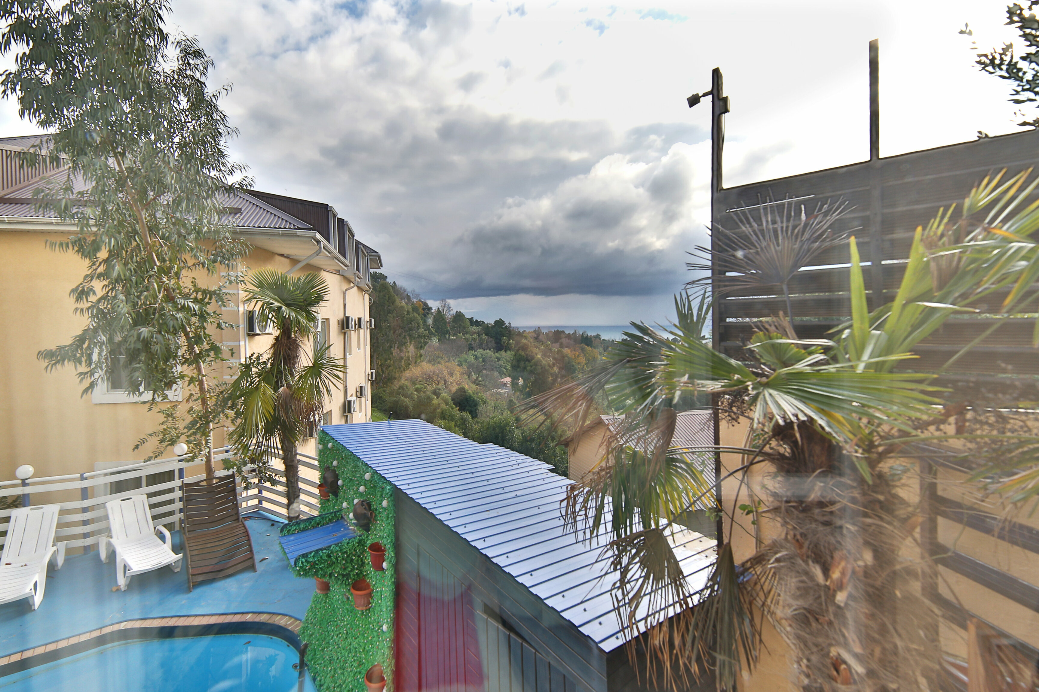 Двухместный номер с 1 кроватью и видом на бассейн