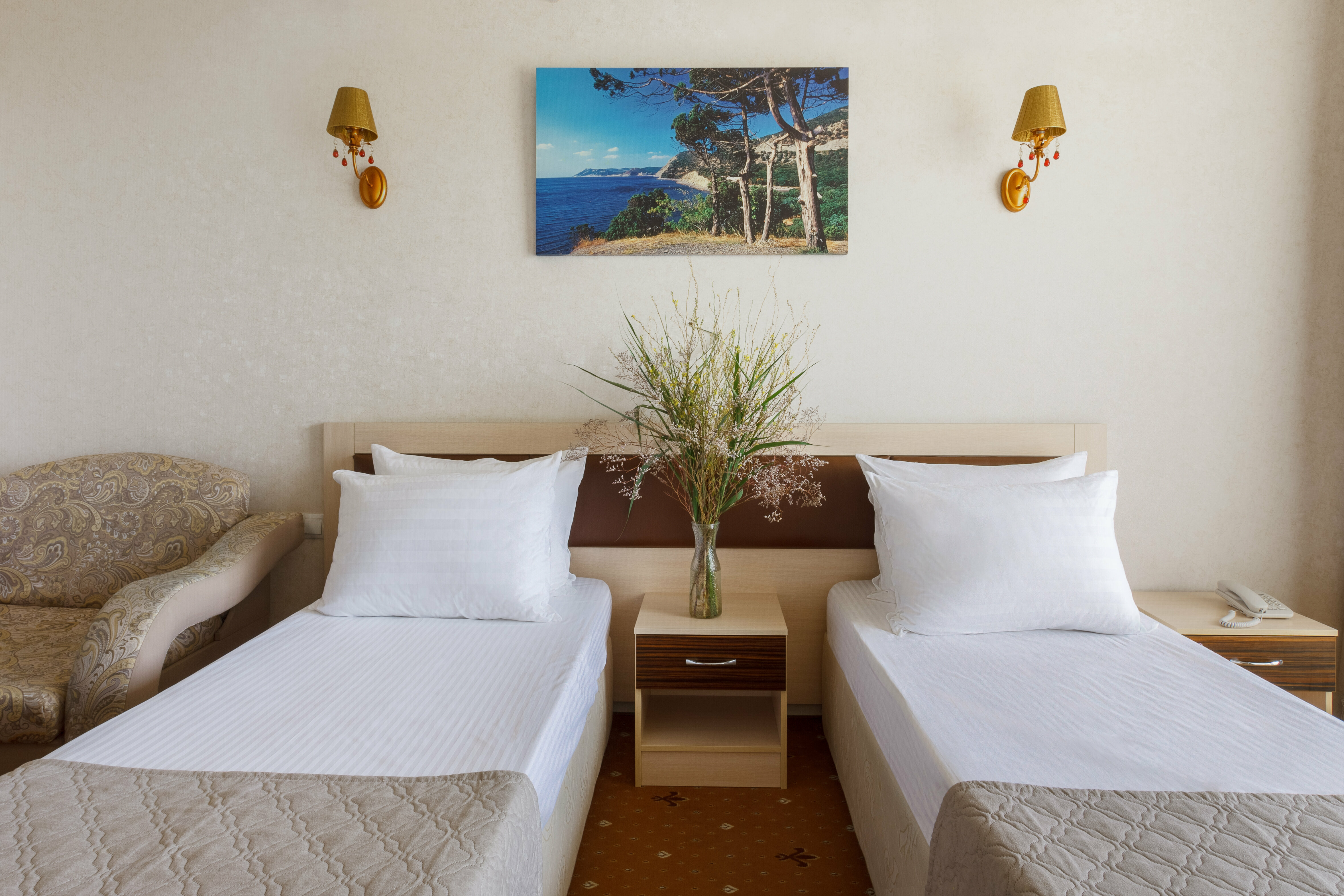 Двухместный номер с 1 кроватью или 2 отдельными кроватями