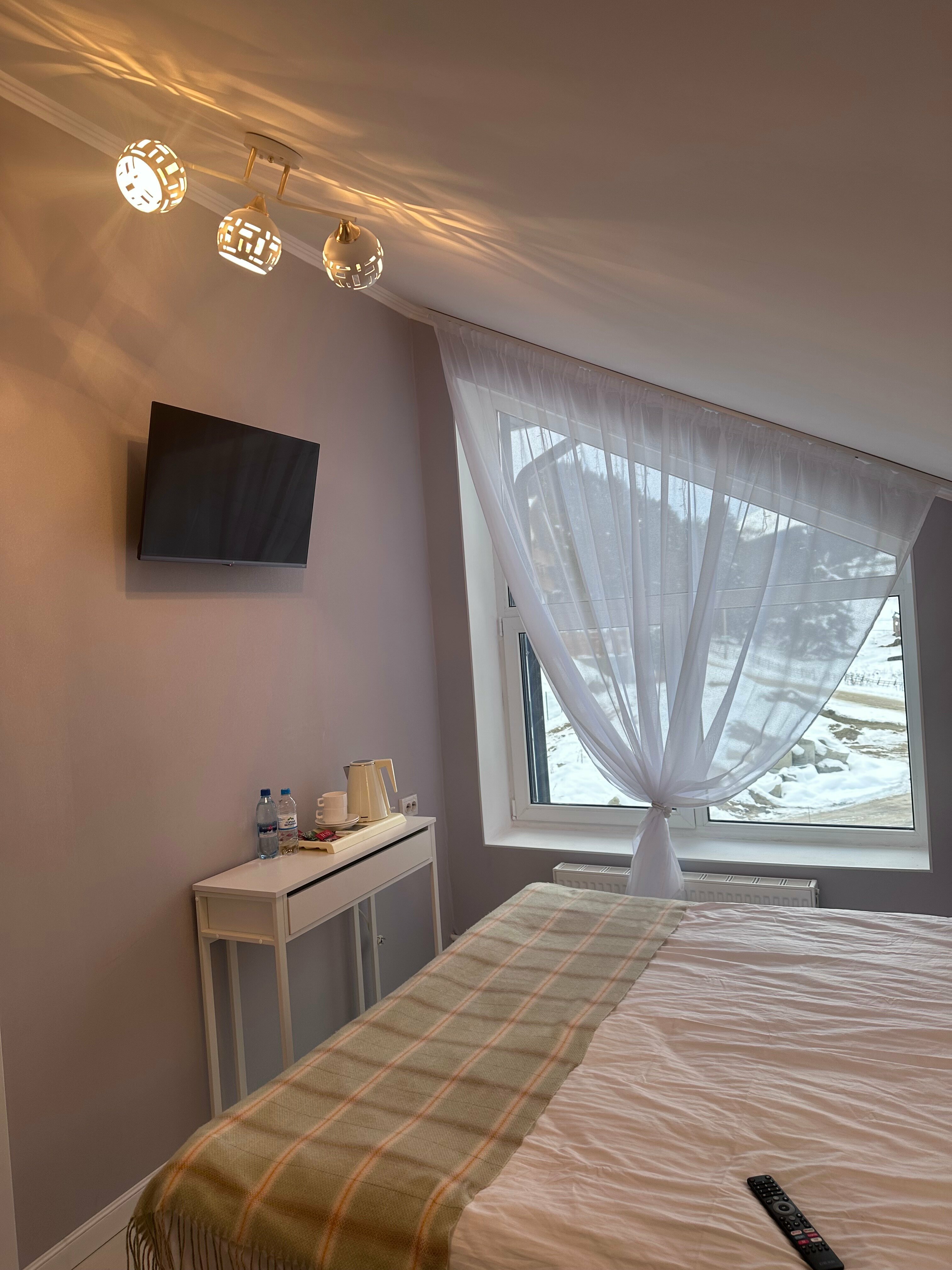 Двухместный номер с 1 кроватью и видом на горы