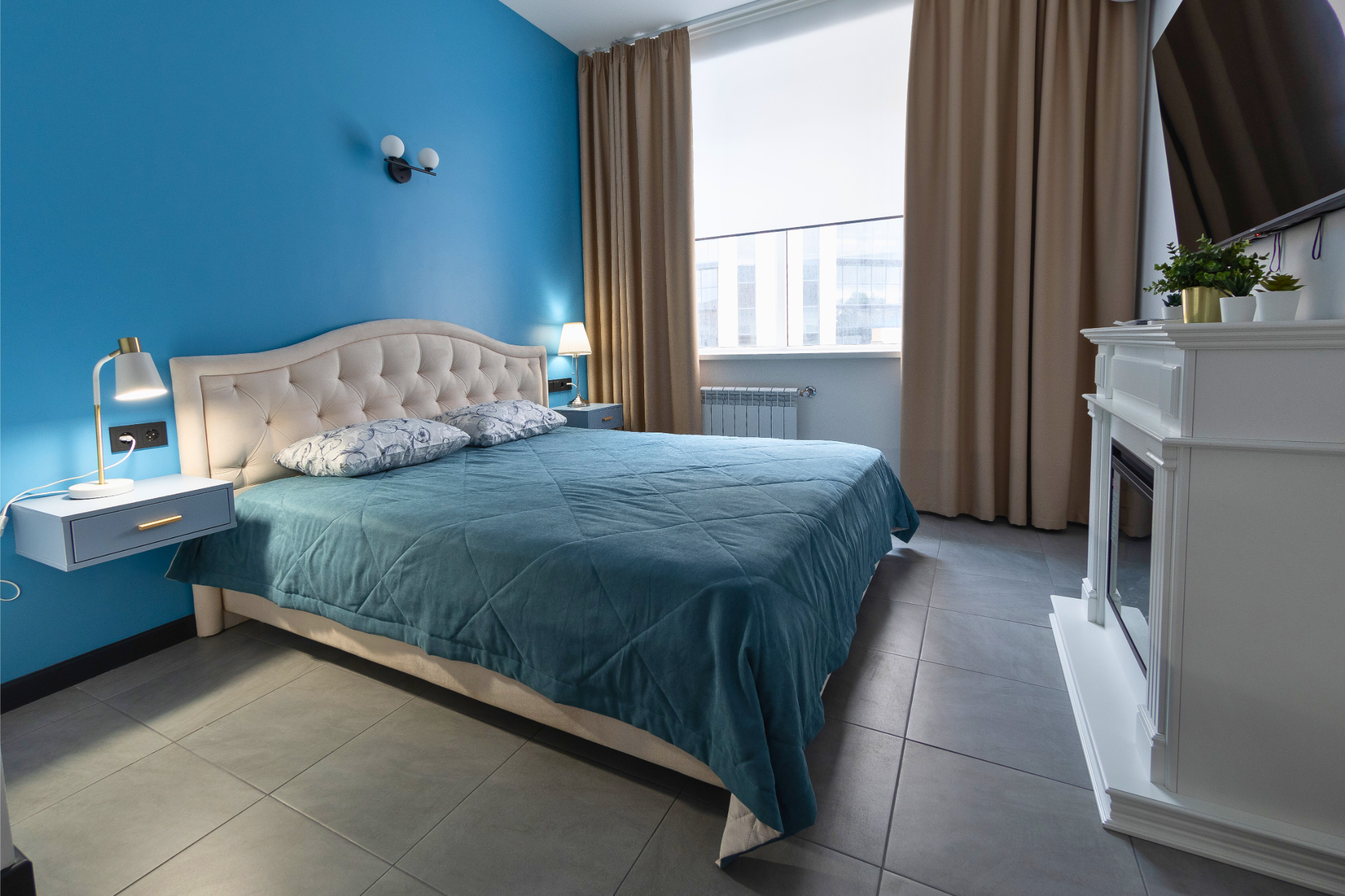 Двухместный номер с 1 кроватью и общей ванной комнатой