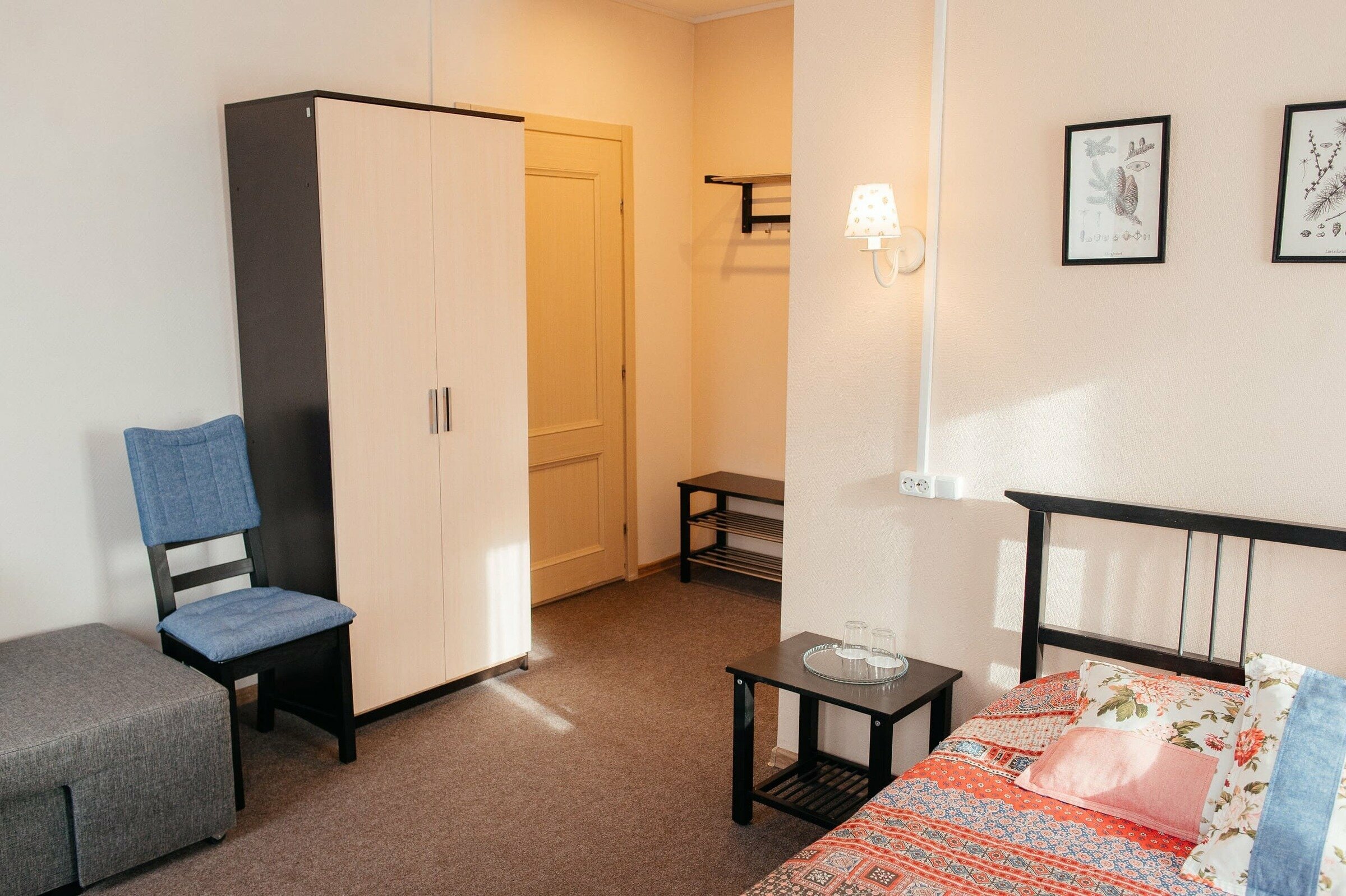 Двухместный номер с 1 кроватью и общей ванной комнатой