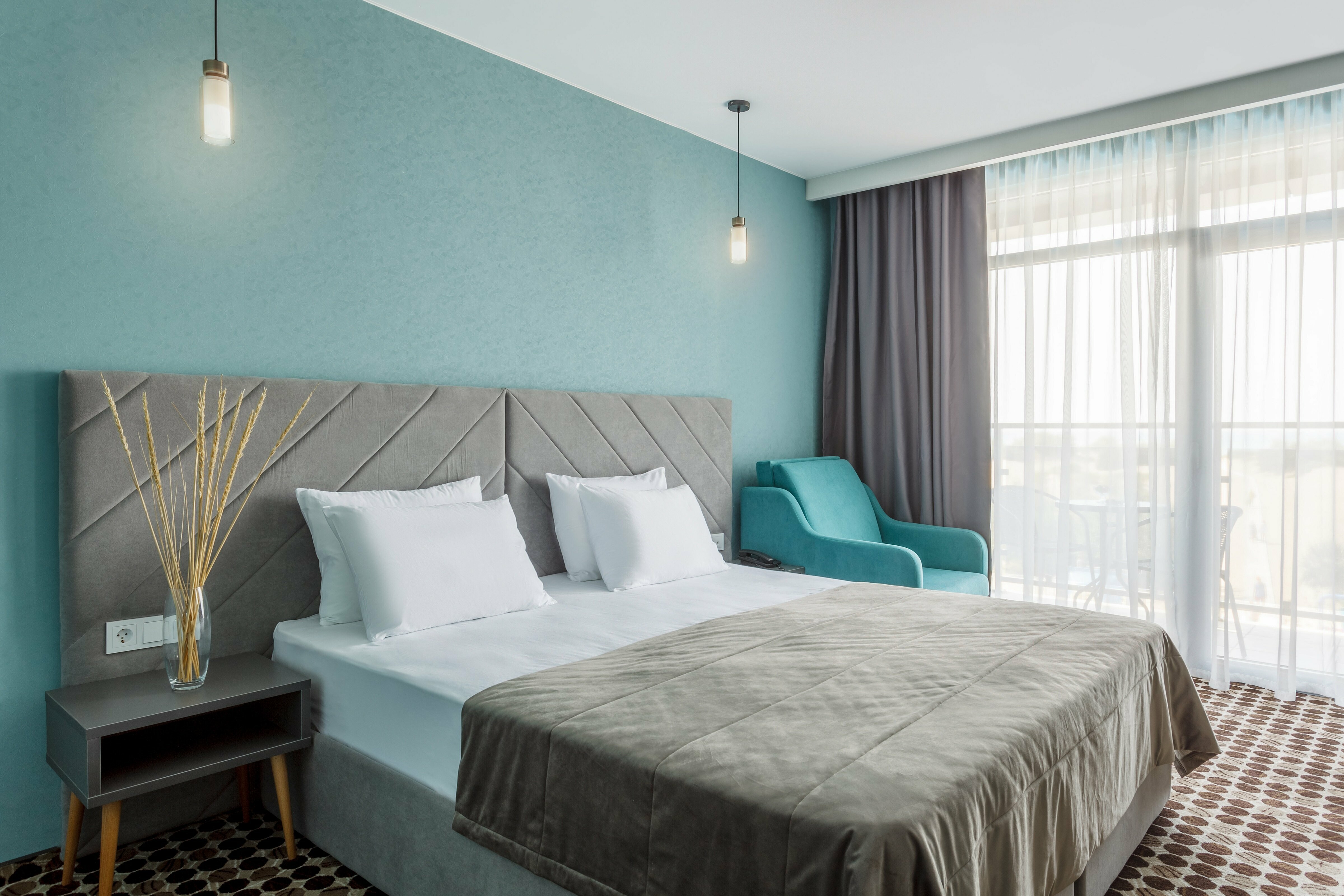 Двухместный номер с 1 кроватью или 2 отдельными кроватями, вид на море