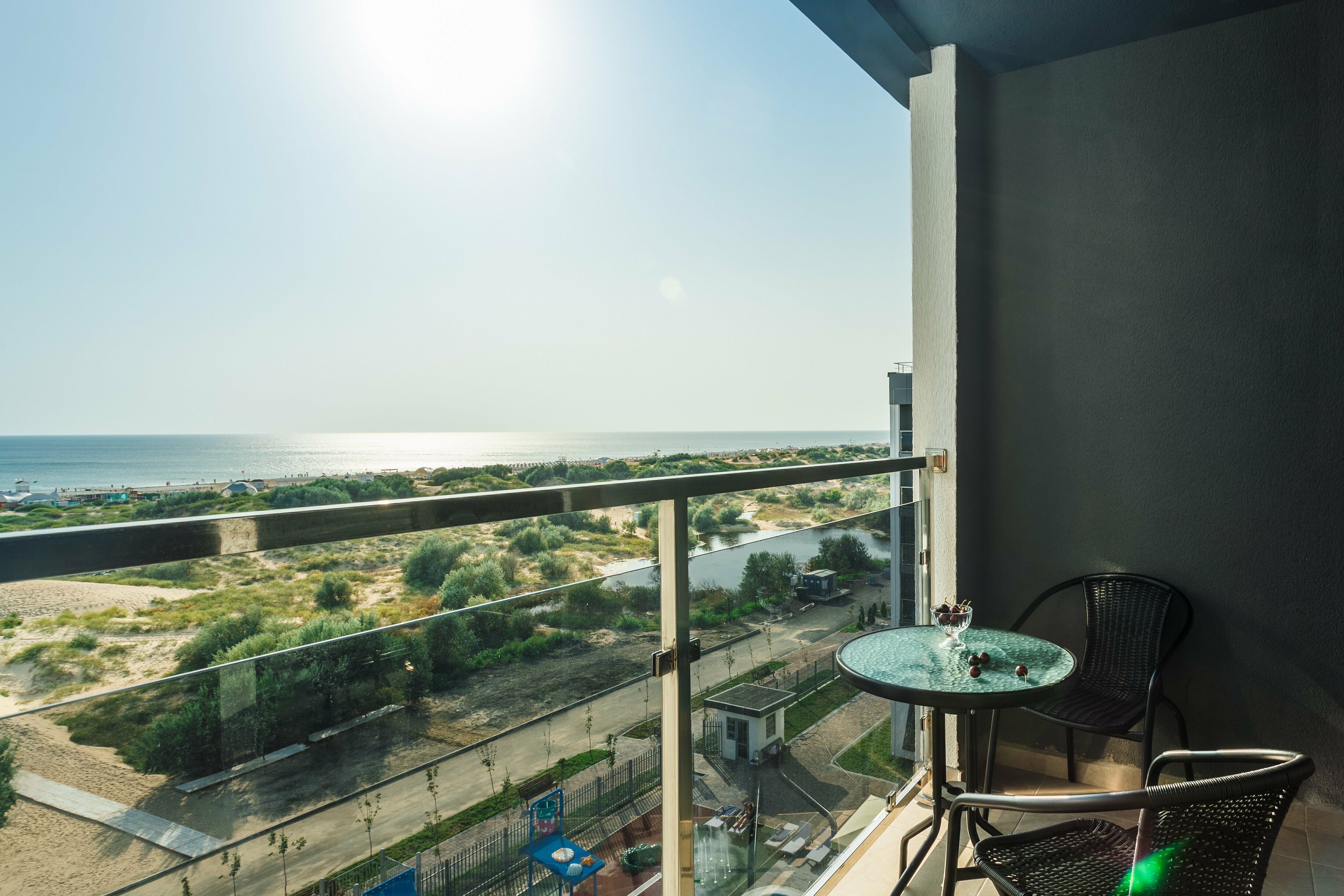 Двухместный номер с 1 кроватью или 2 отдельными кроватями, вид на море