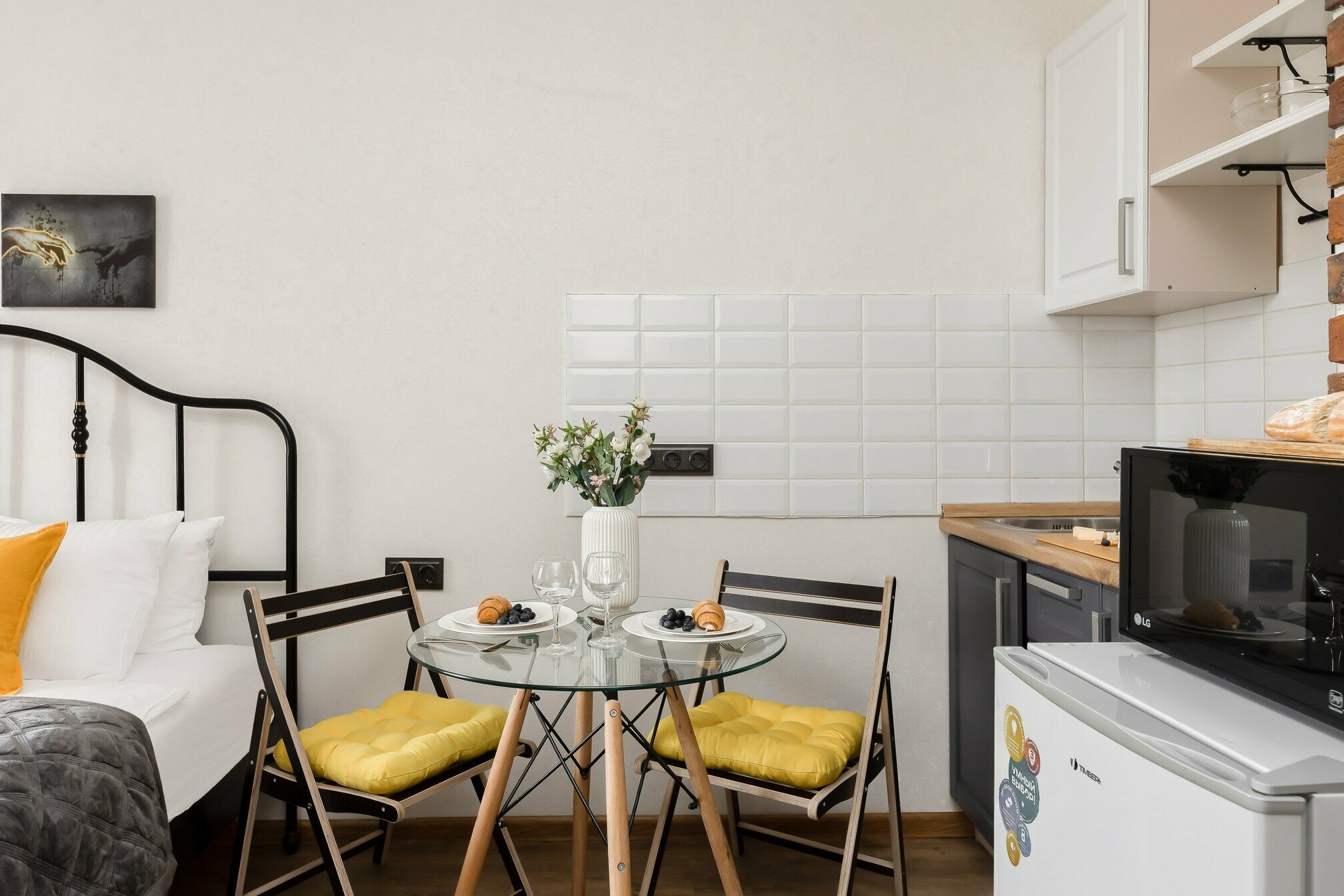 Небольшой двухместный номер с 1 кроватью