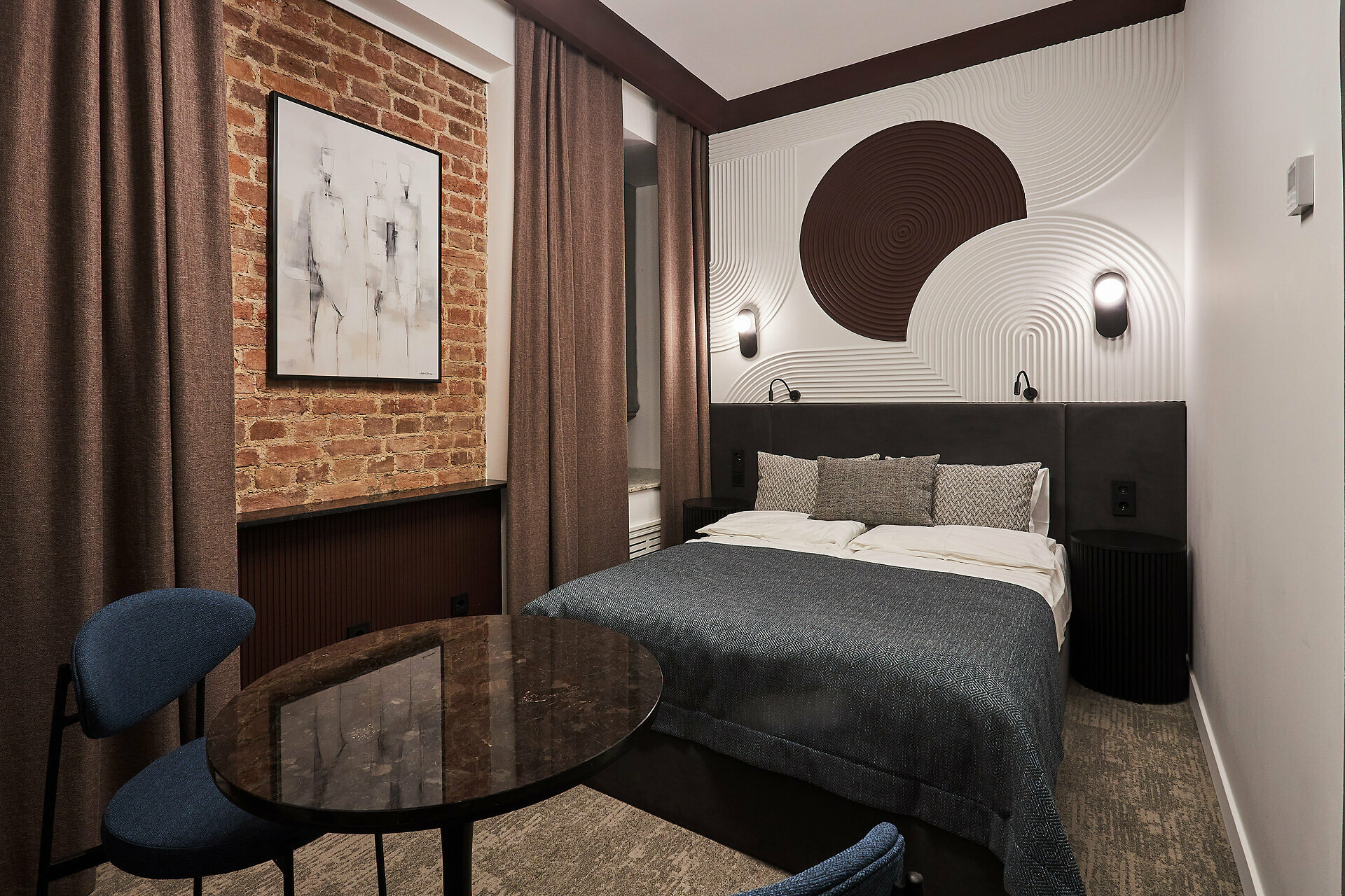 Двухместный номер с 1 кроватью или 2 отдельными кроватями, вид на город