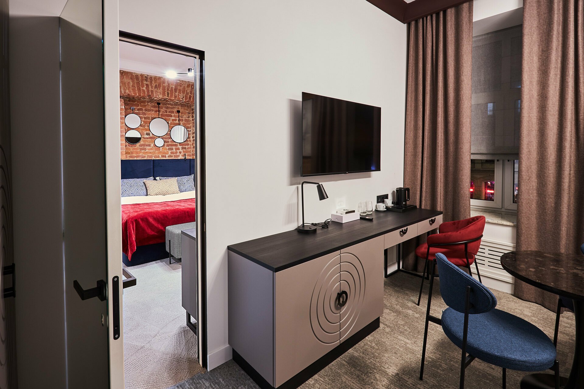 Двухместный номер с 1 кроватью или 2 отдельными кроватями, вид на город