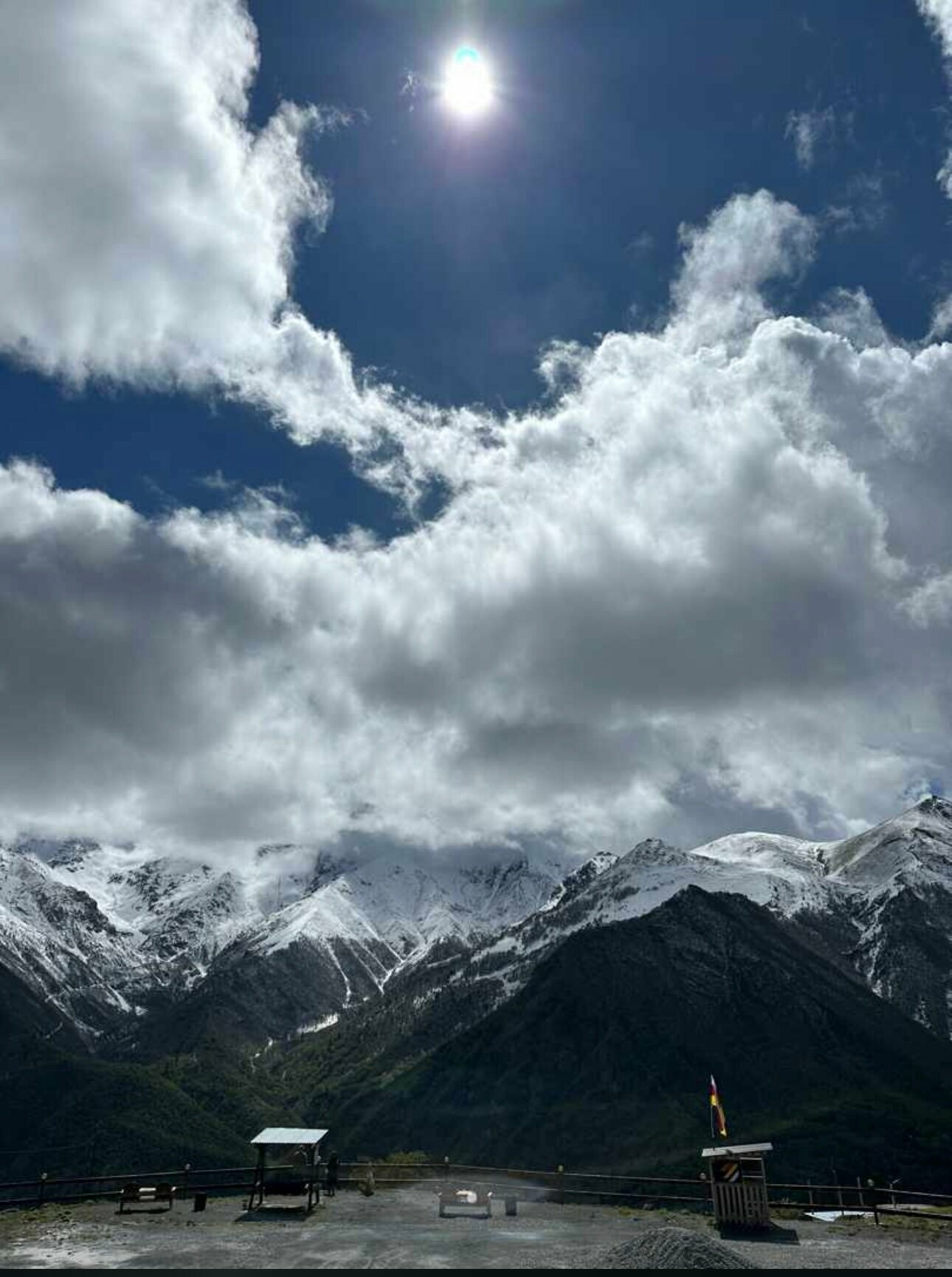 Двухместный номер с 1 кроватью и видом на горы