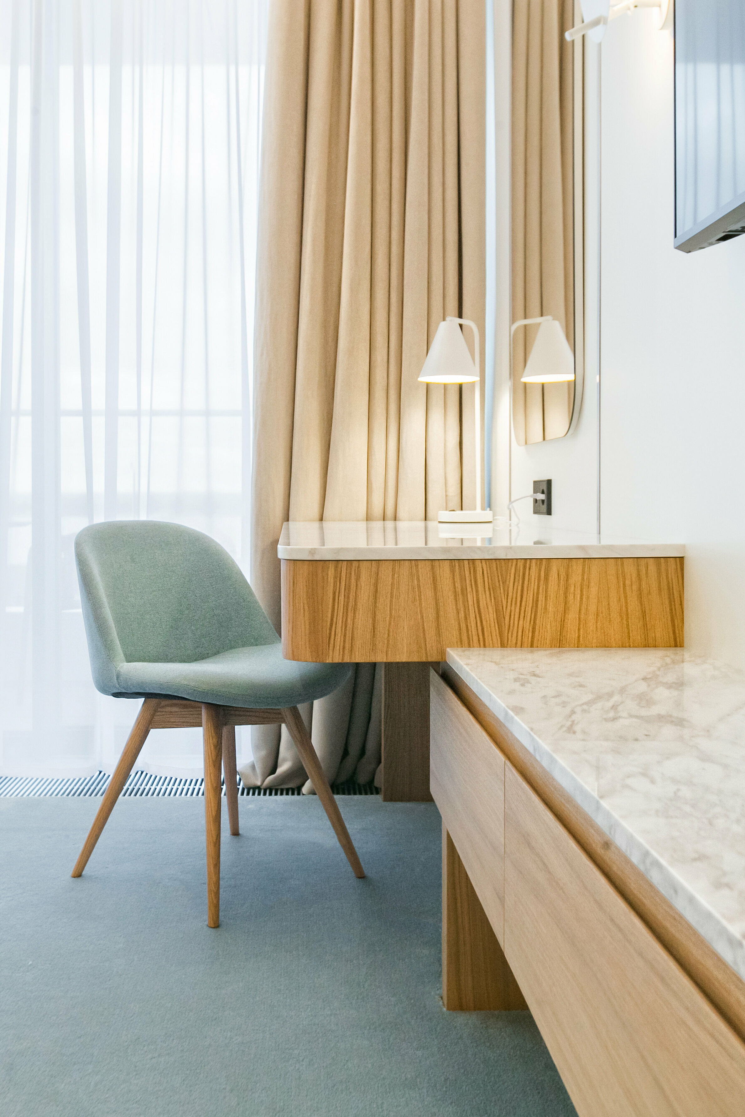 Комфорт с двумя раздельными кроватями и видом на реку