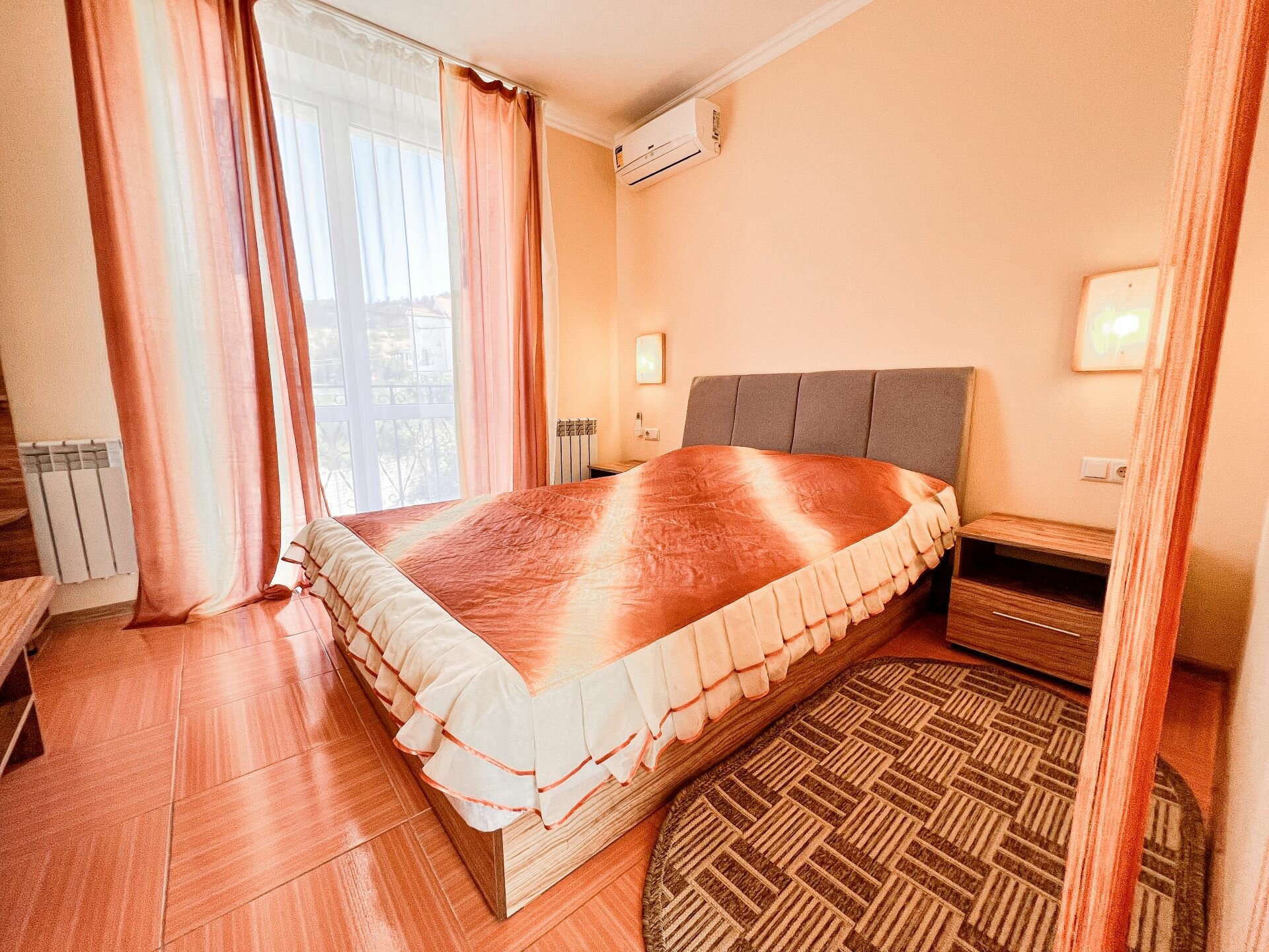 Двухместный номер с 1 кроватью и балконом