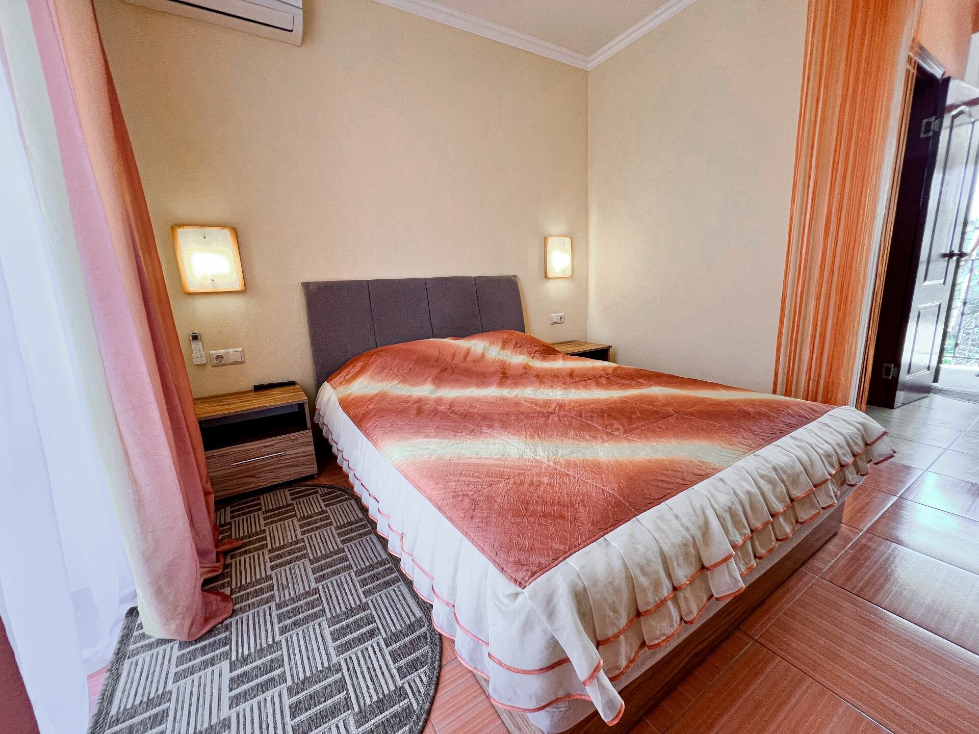 Двухместный номер с 1 кроватью и балконом