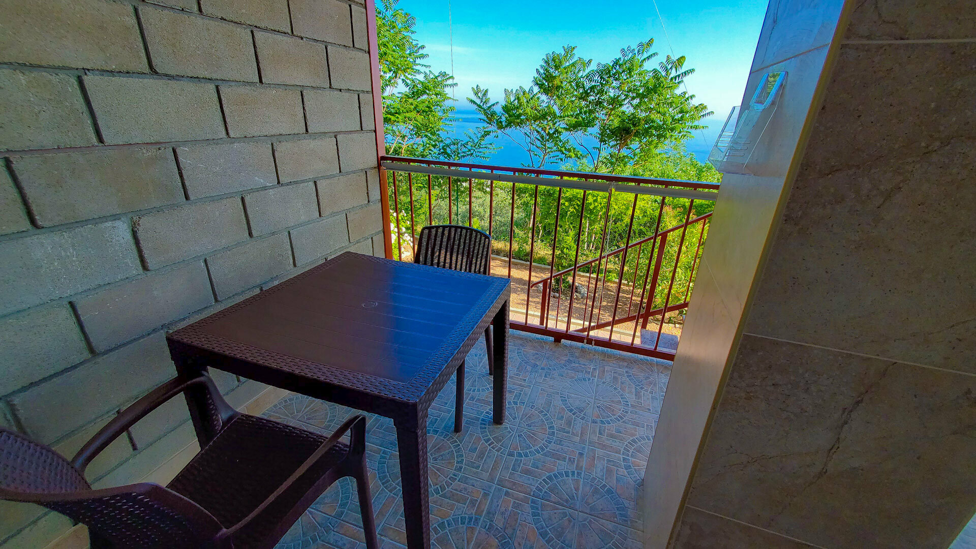 Двухместный номер с 1 кроватью или 2 отдельными кроватями, вид на море