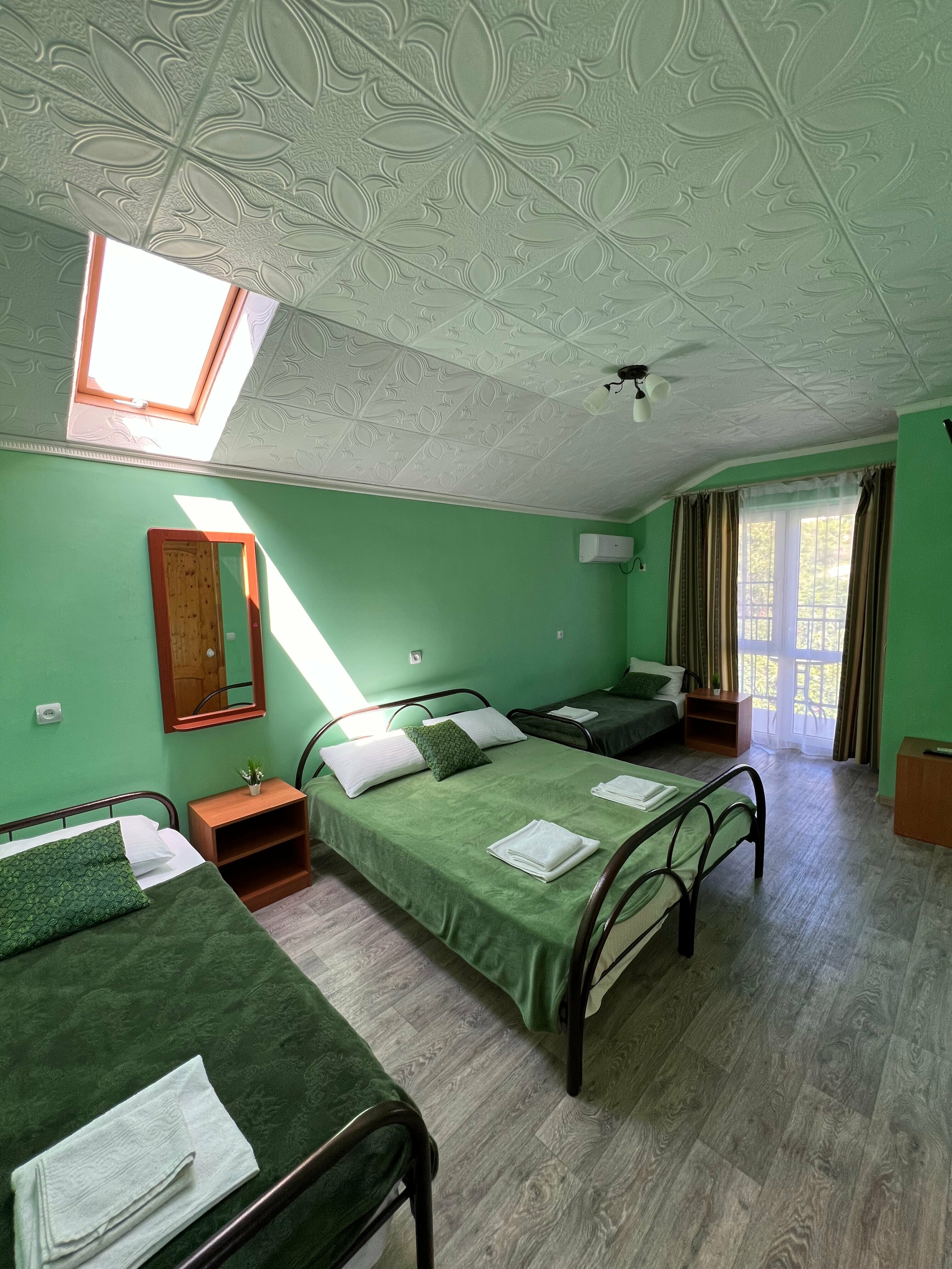 Четырехместный однокомнатный номер с видом на горы №7