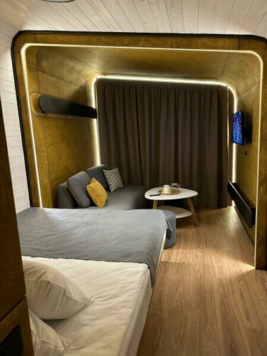 Номер-студия с кроватью размера "king-size" и диван-кроватью