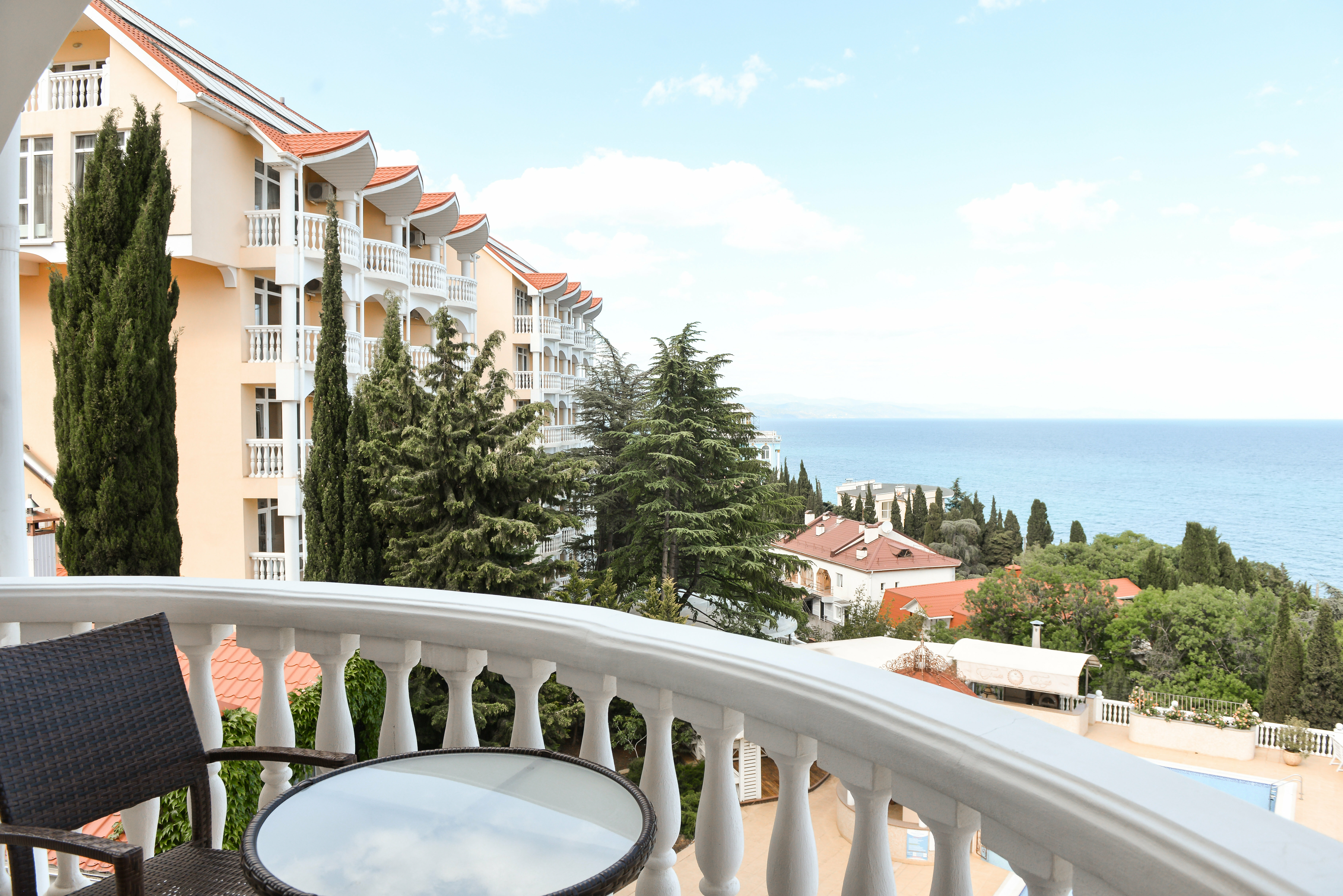 Четырехместный номер с видом на море