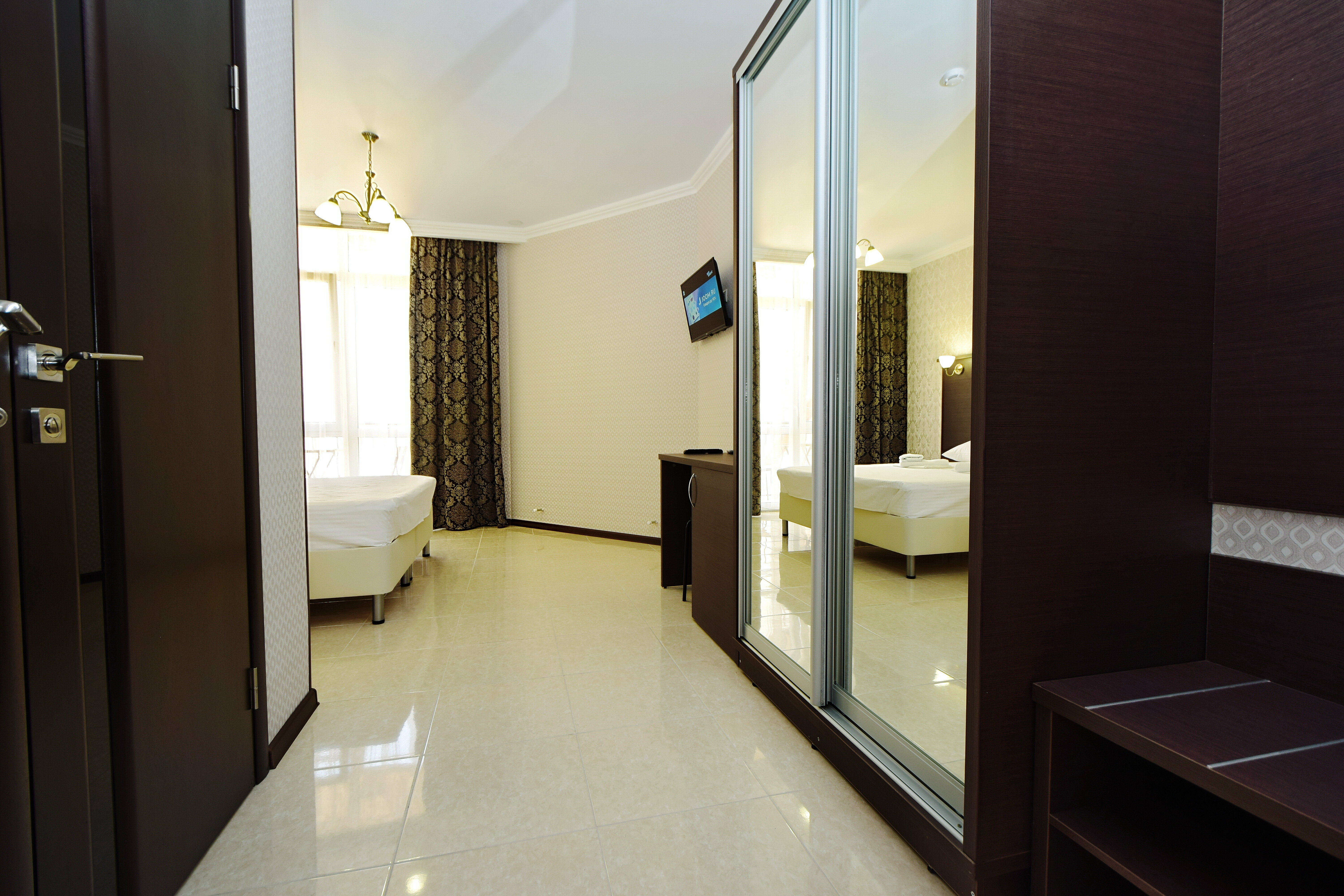 Стандартный двухместный номер с 1 кроватью или 2 отдельными кроватями и балконом