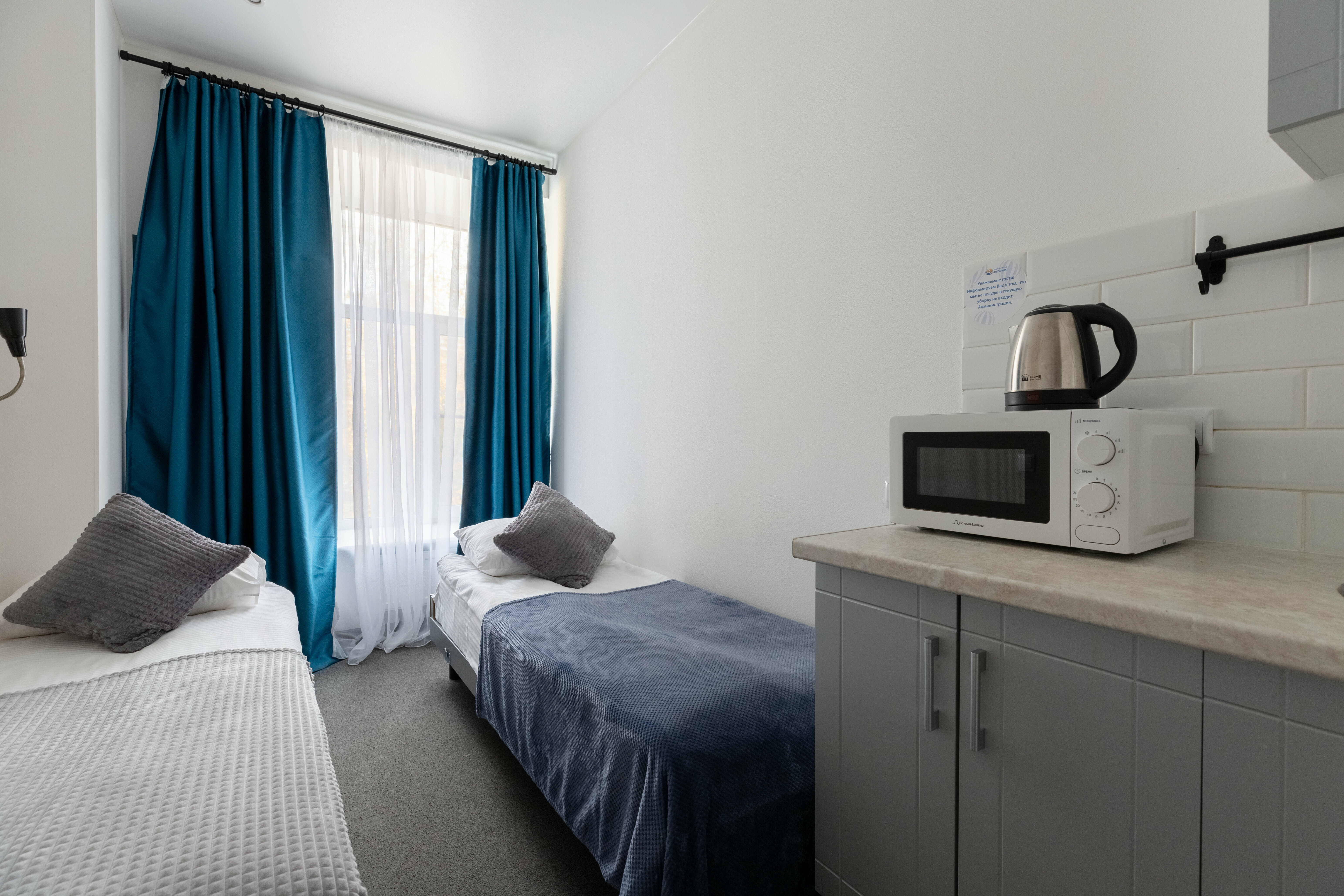 Двухместные апартаменты-студия с двумя раздельными кроватями