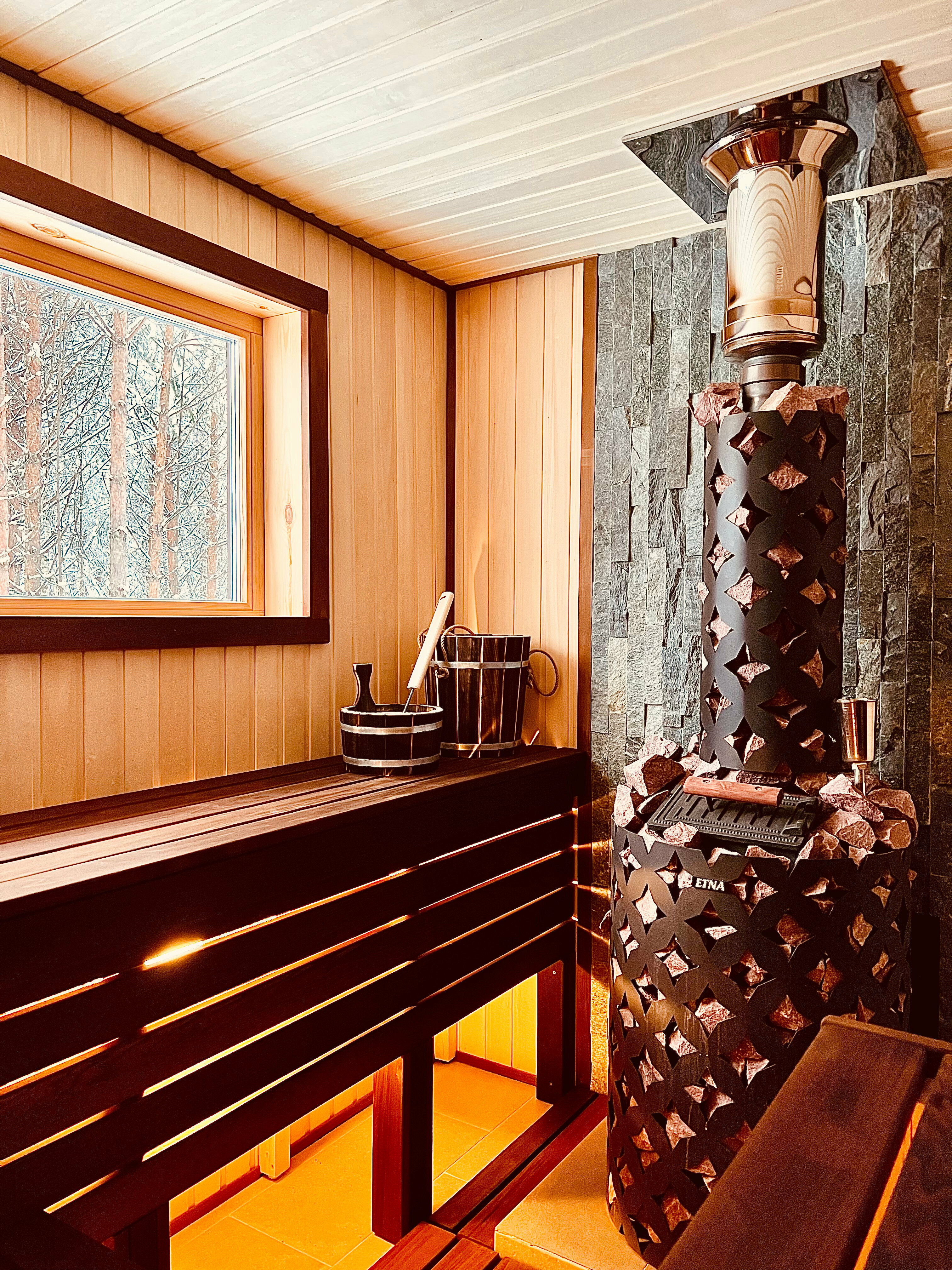 Шале №2 - с баварским камином, баней, зоной барбекю и костровой чашей