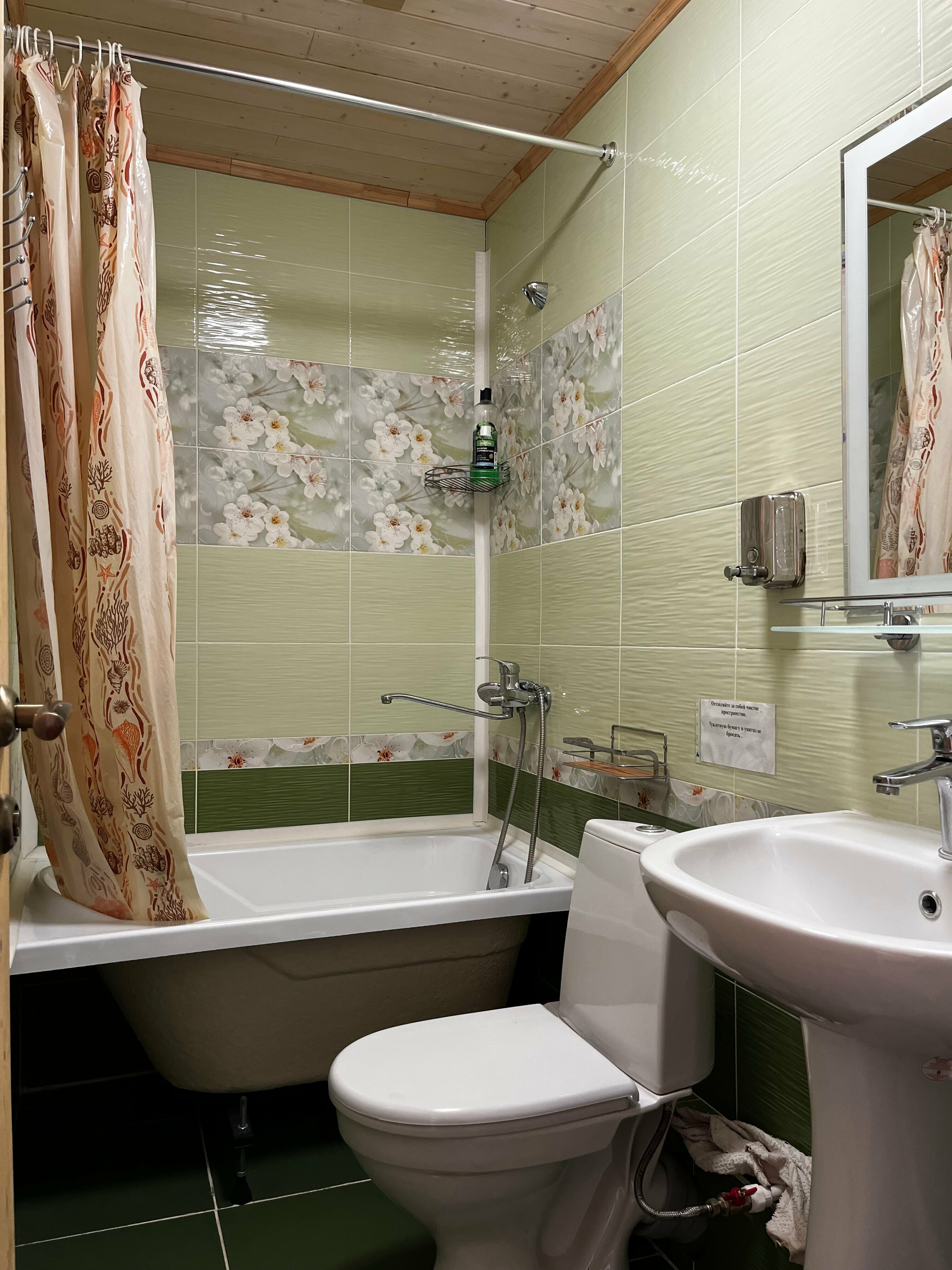 Двухместный номер с 2 отдельными кроватями и душем