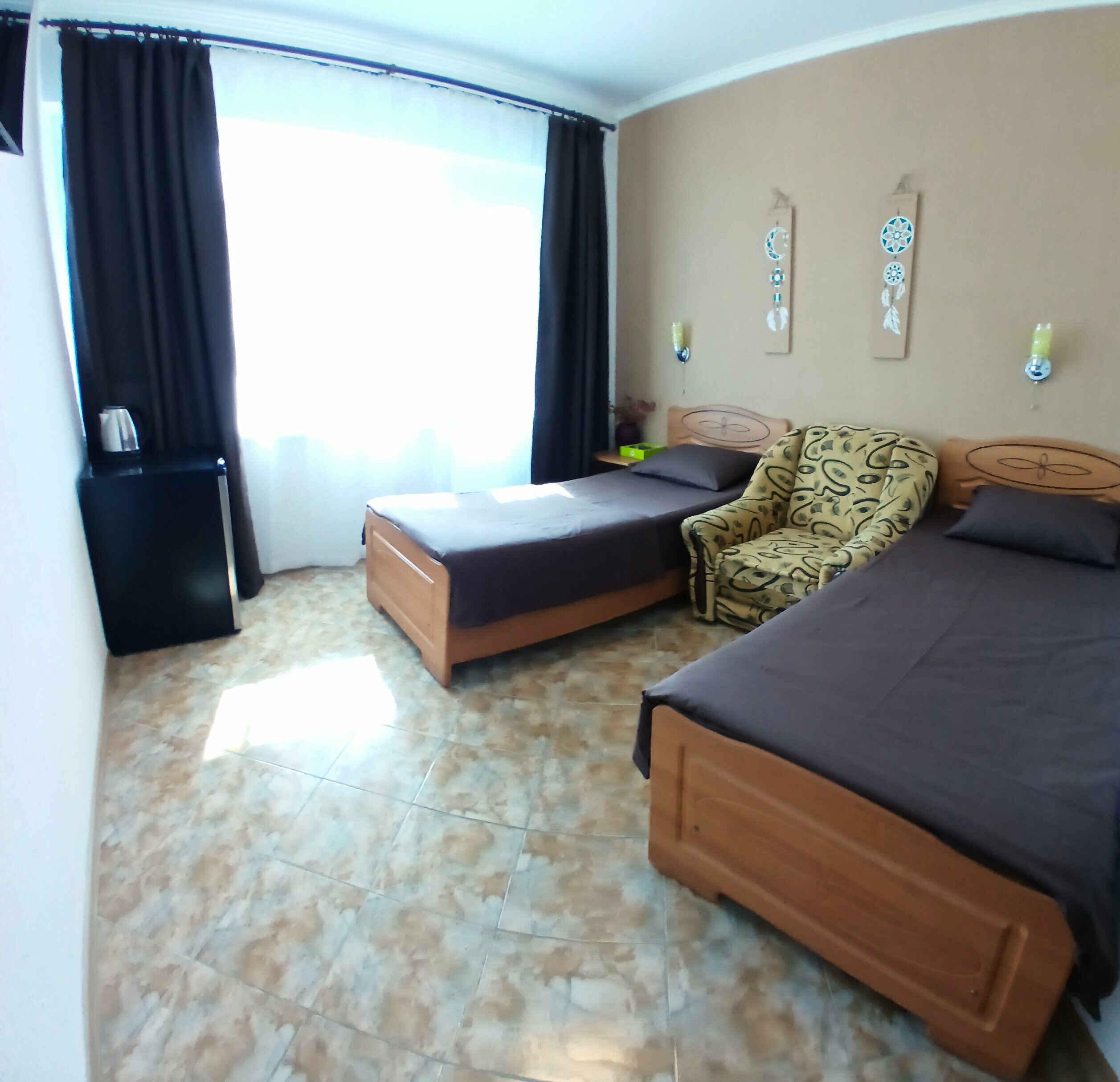 Двухместный номер с 2 отдельными кроватями и балконом