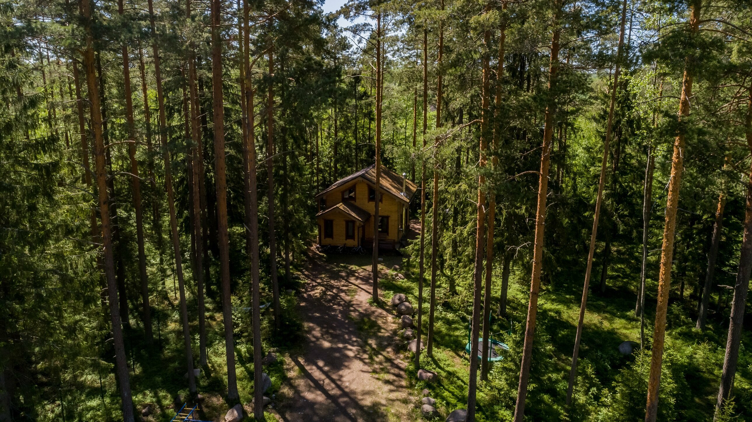 Деревянный дом с камином HARMONY 100