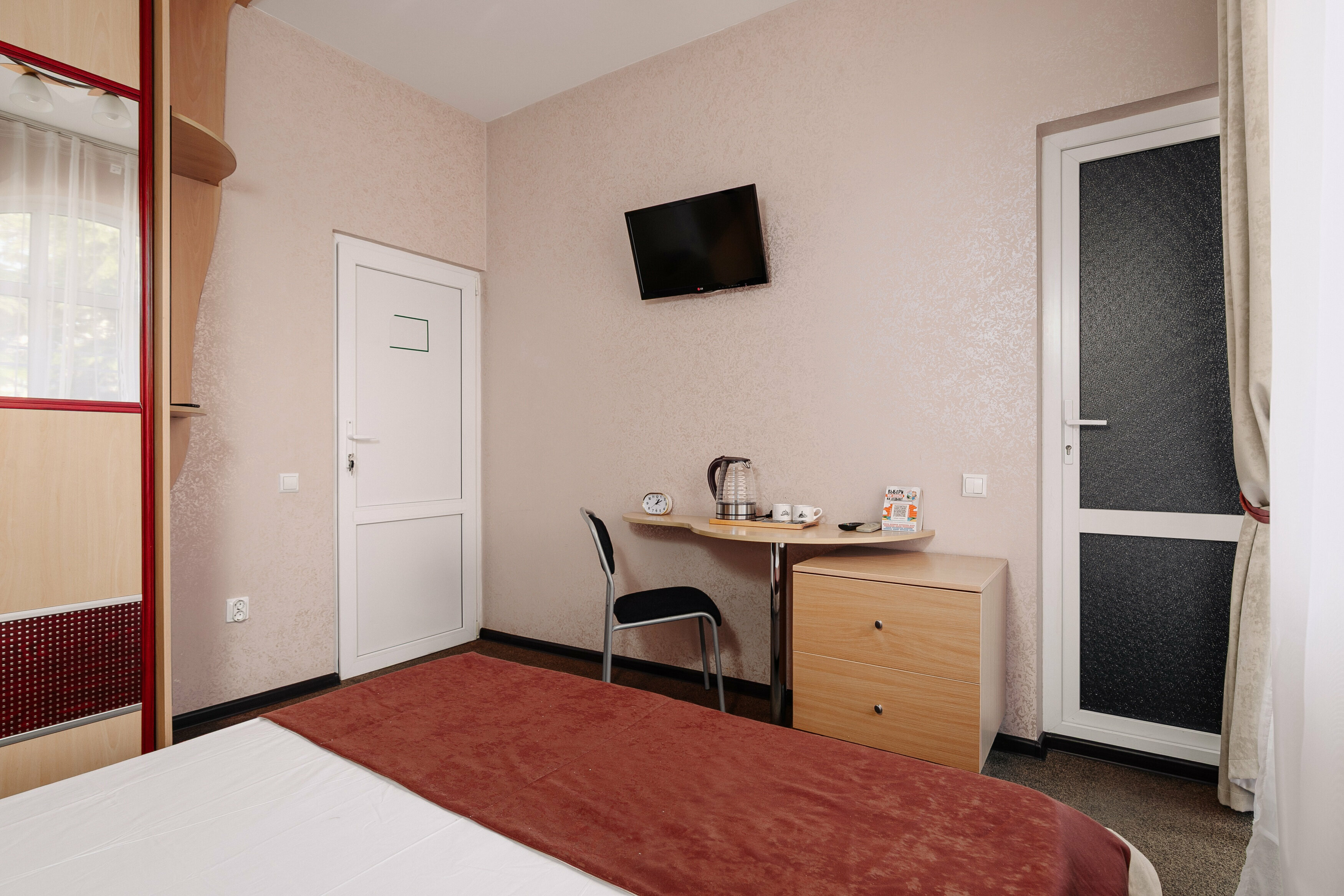 Двухместный номер с 1 кроватью и балконом