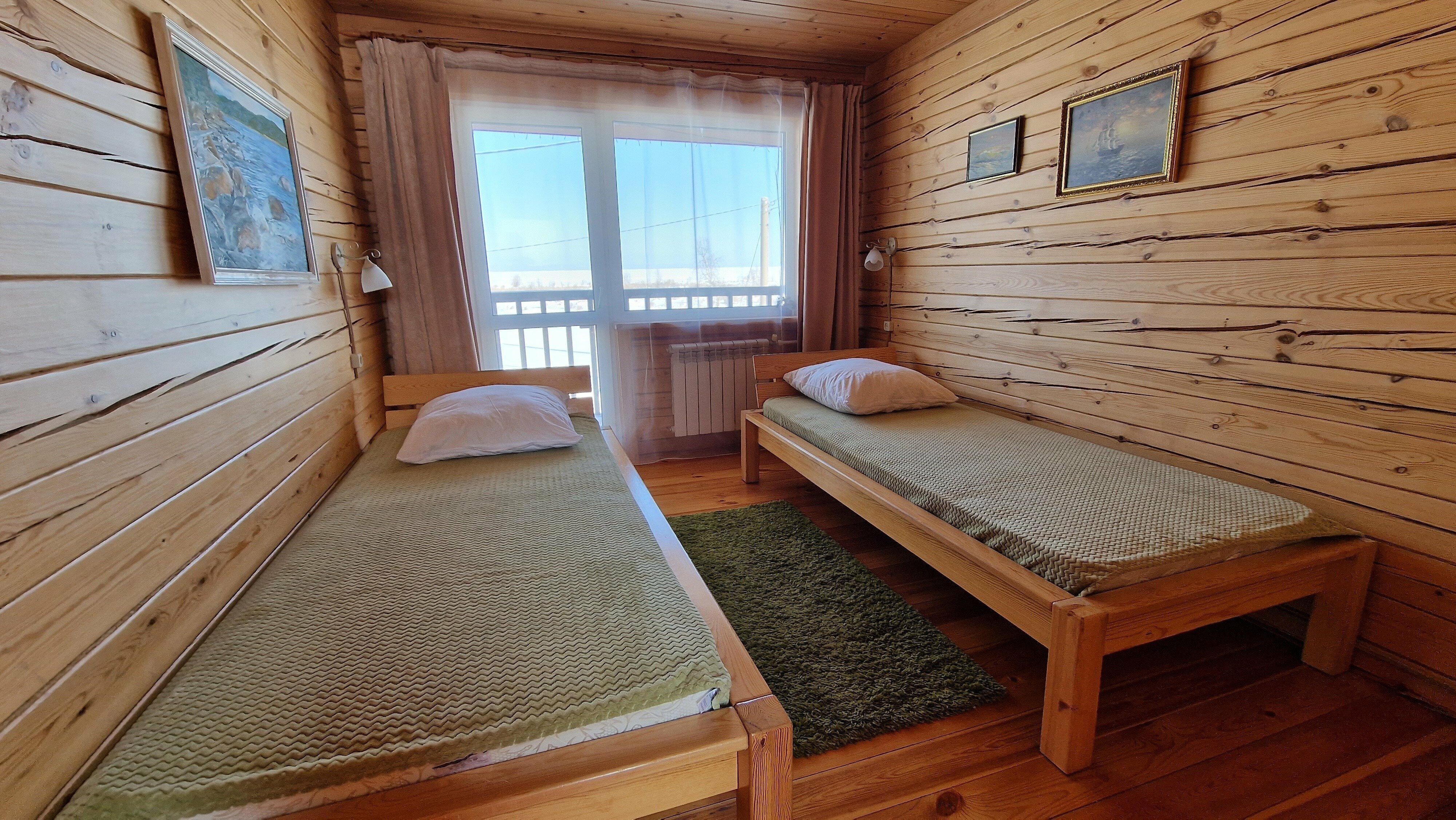 Двухместный номер с 2 отдельными кроватями, вид на озеро