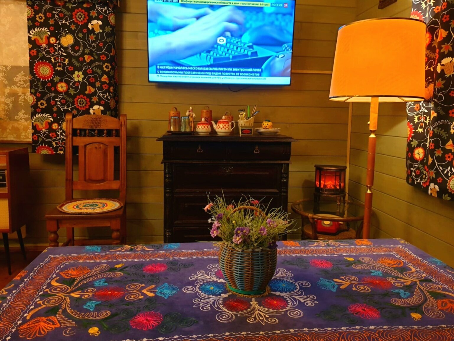 Однокомнатный люкс — домик с видом на территорию