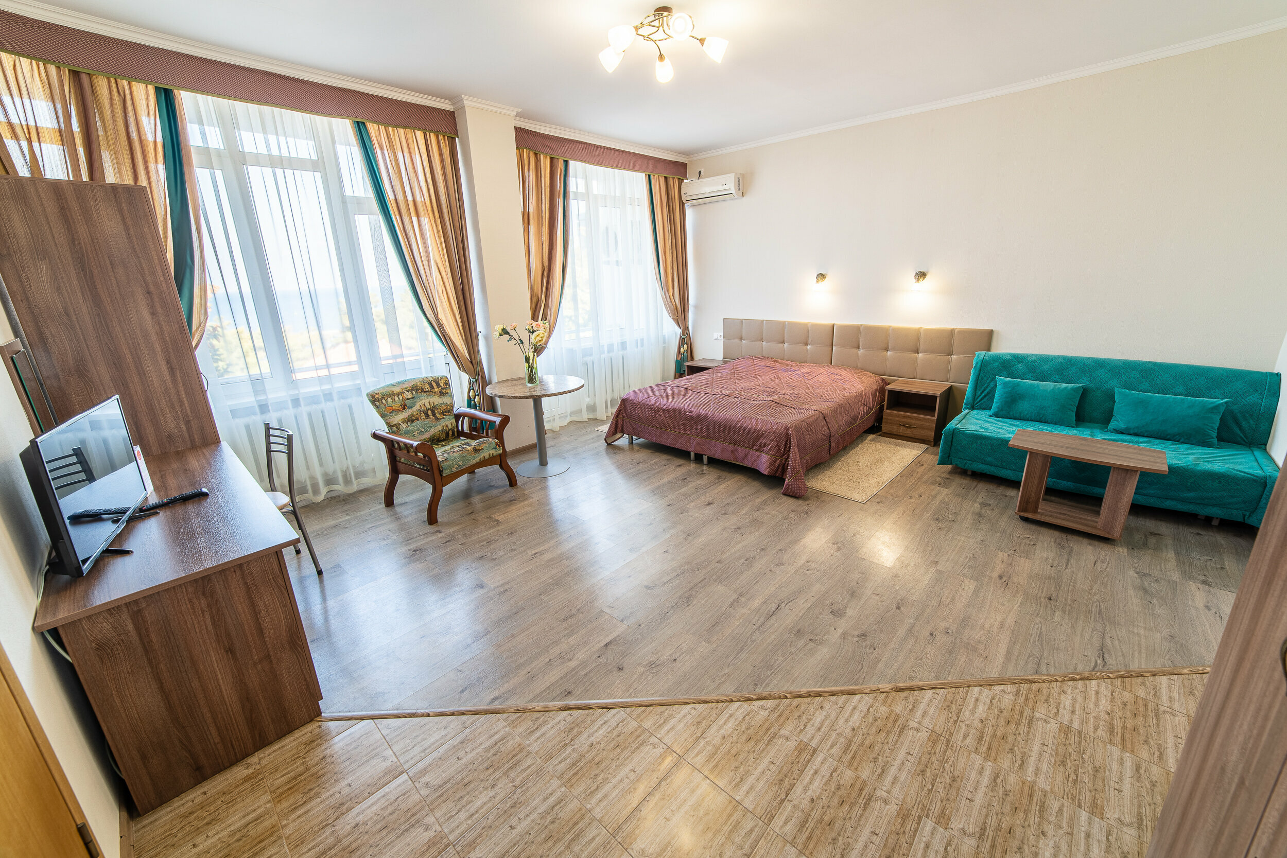 Двухместный номер с 2 отдельными кроватями, вид на море