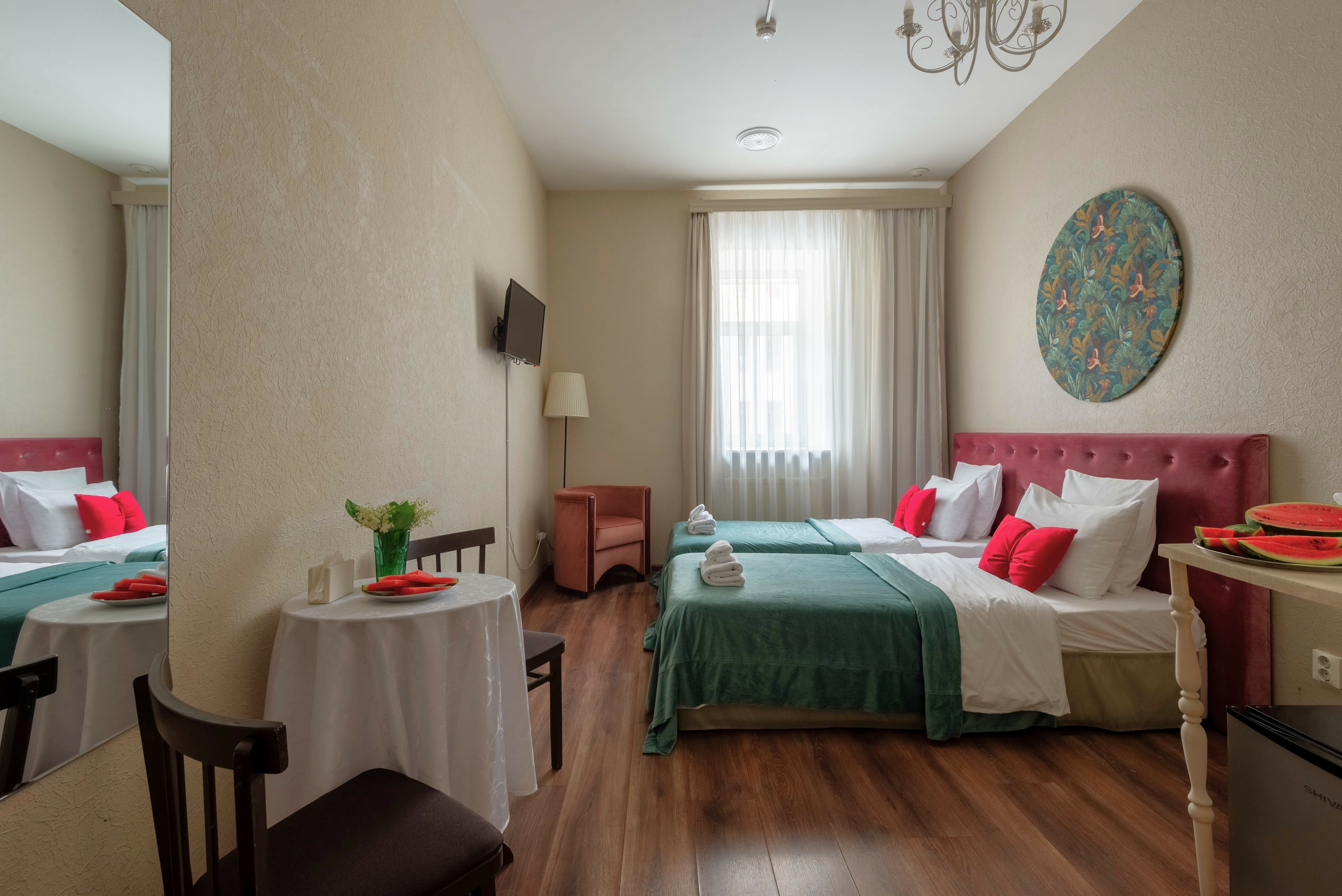 Двухместный номер с 2 двуспальными кроватями