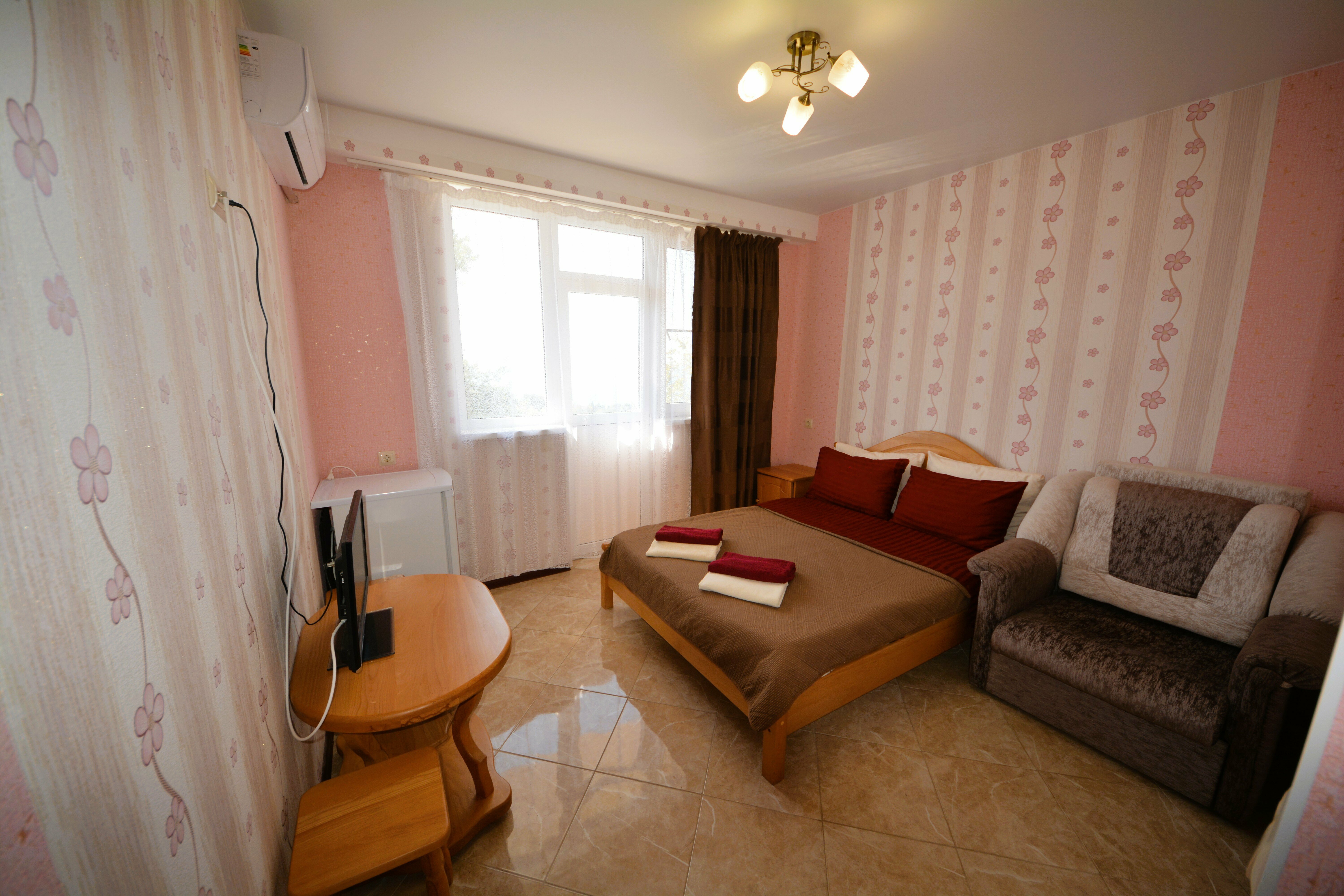 Двухместный номер Делюкс с 1 кроватью и балконом, вид на море