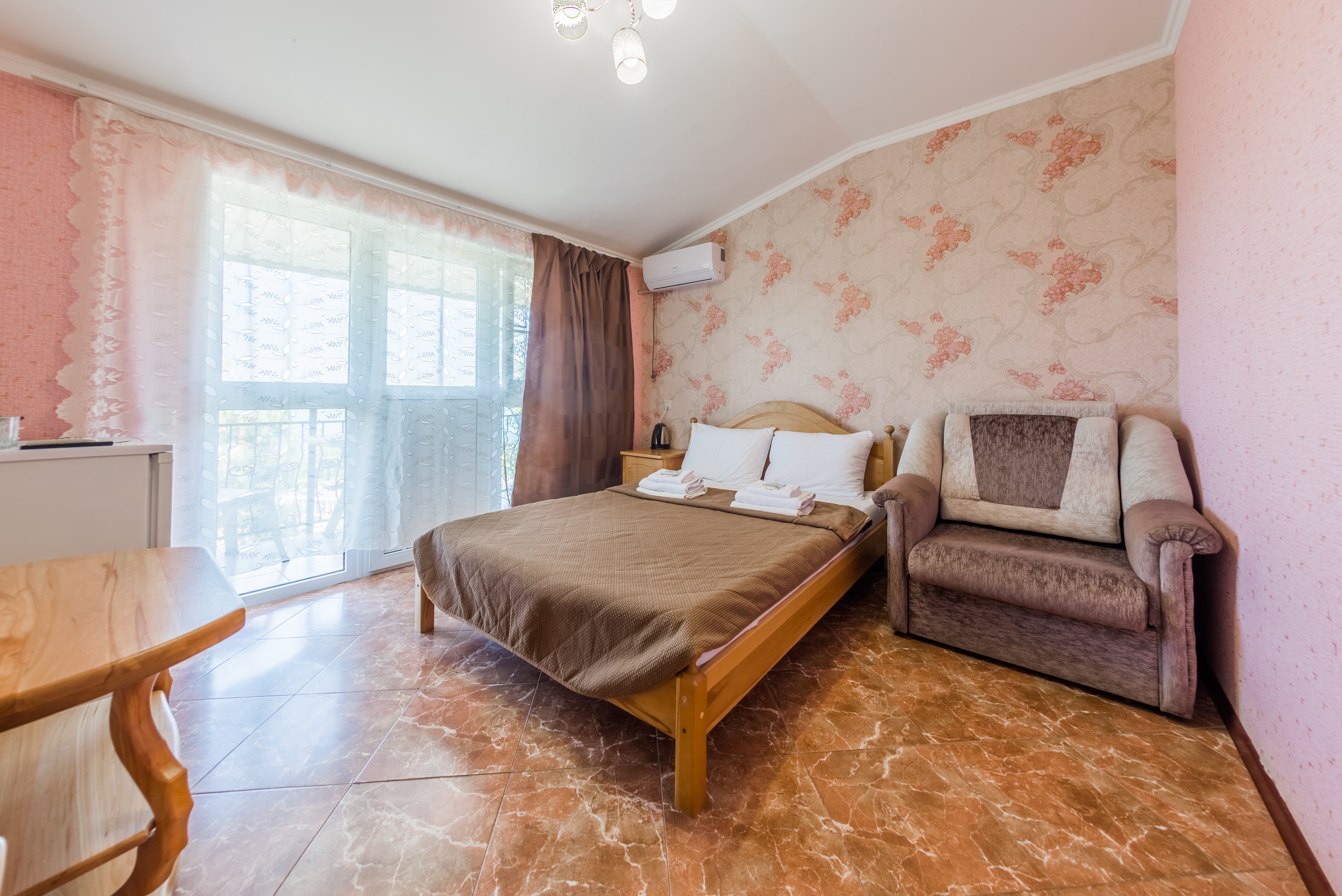 Двухместный номер Делюкс с 1 кроватью и балконом, вид на море