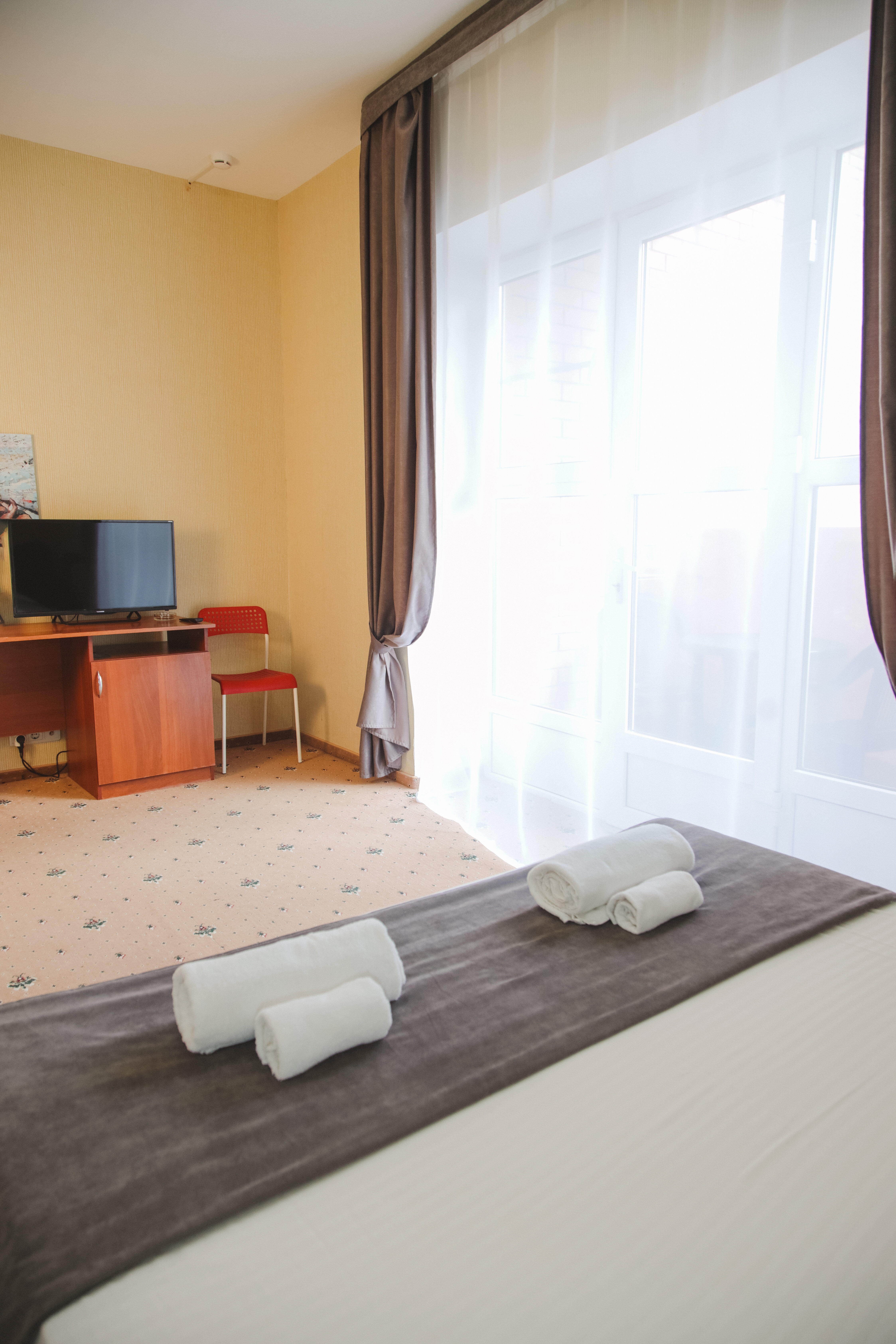 Двухместный номер с 1 кроватью и балконом