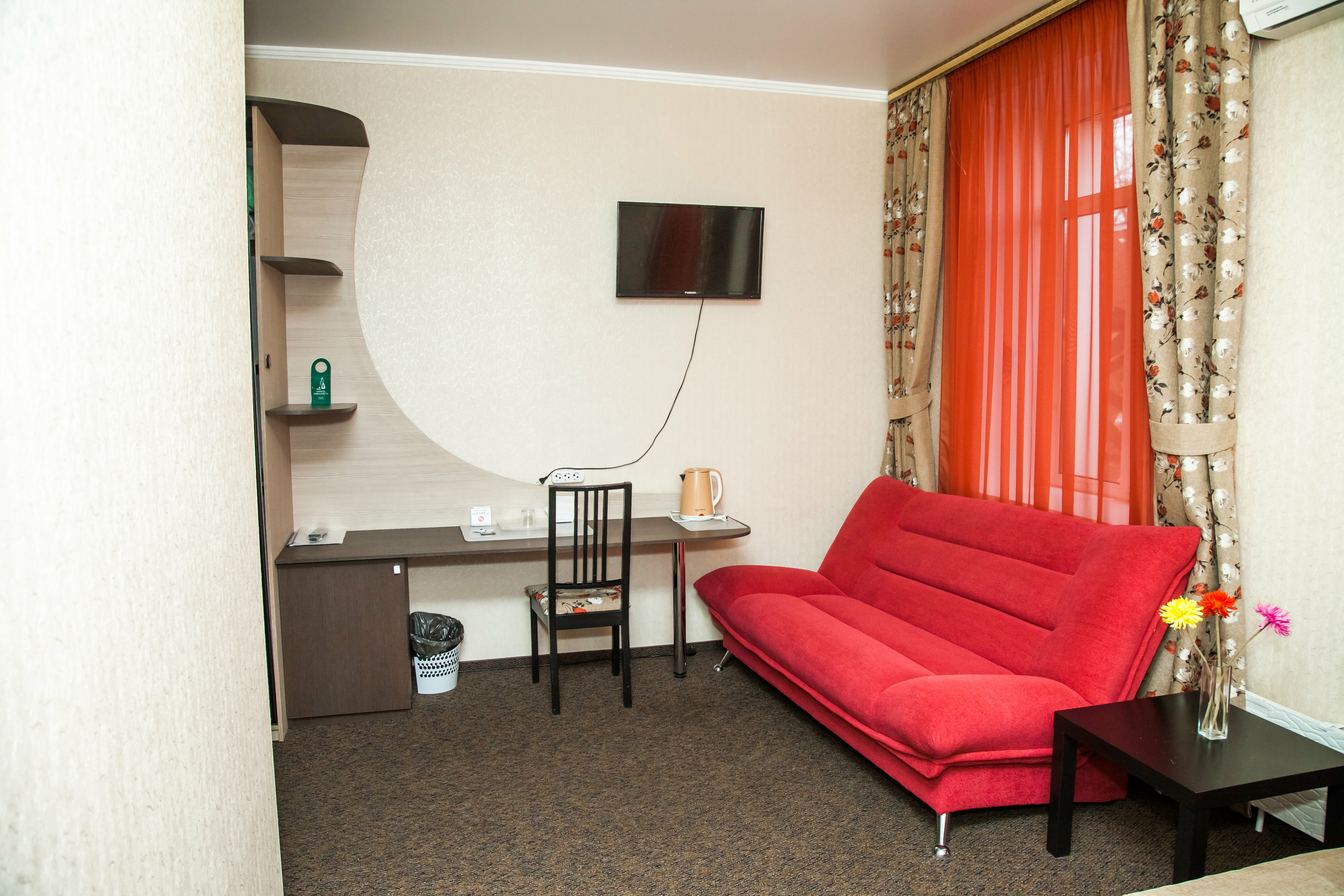 однокомнатный, двухместный с двуспальной кроватью, с душем