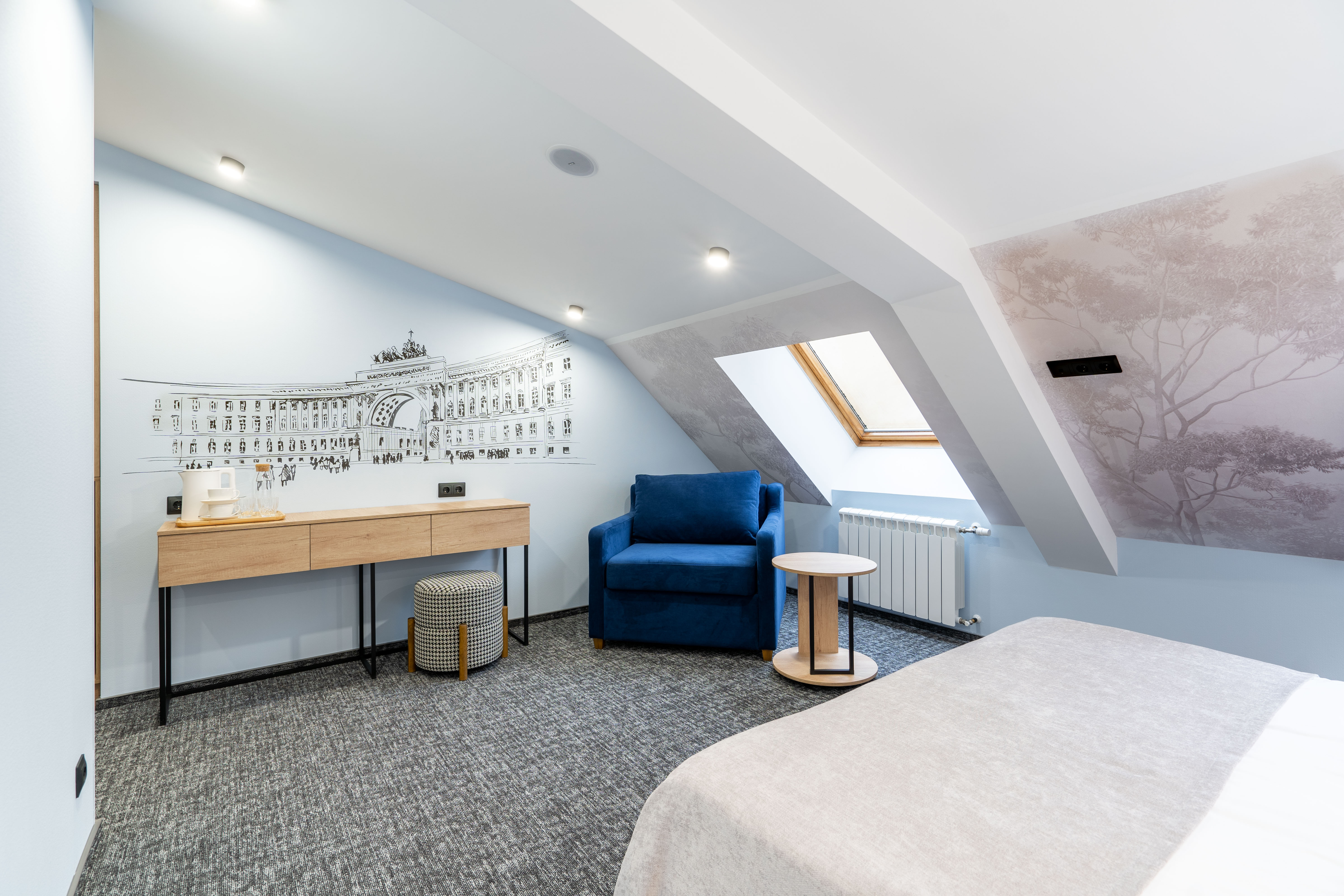 Двухместный стандартный номер на мансарде