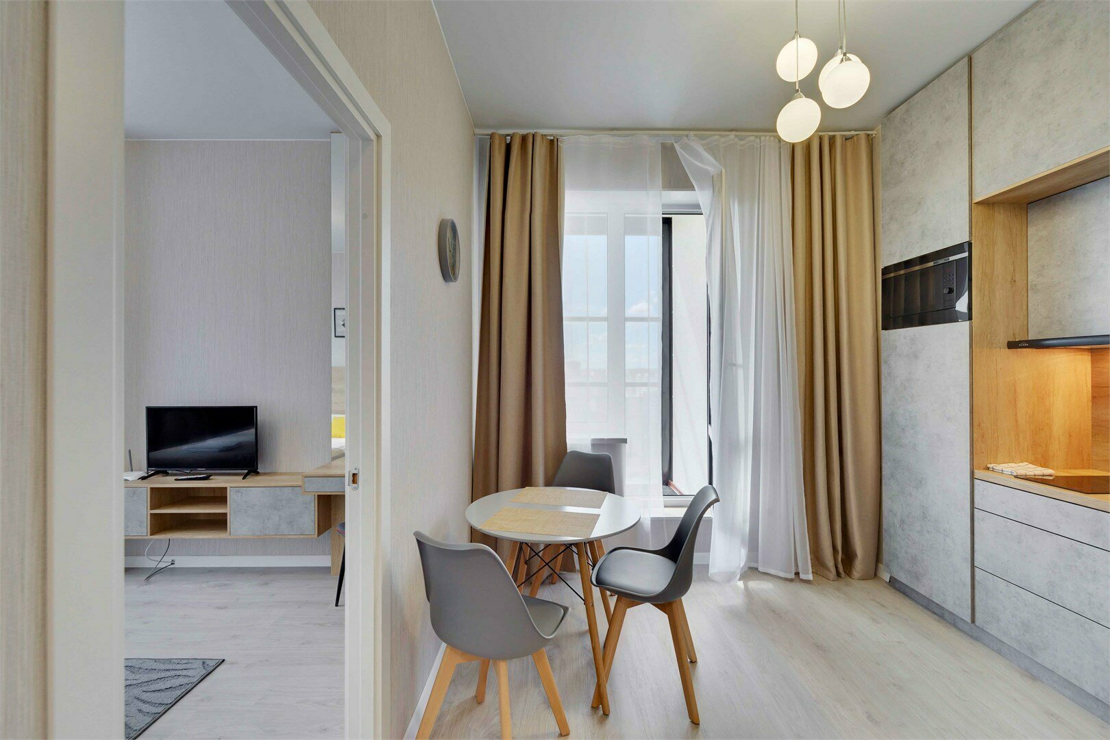 Апартаменты с 1 спальней