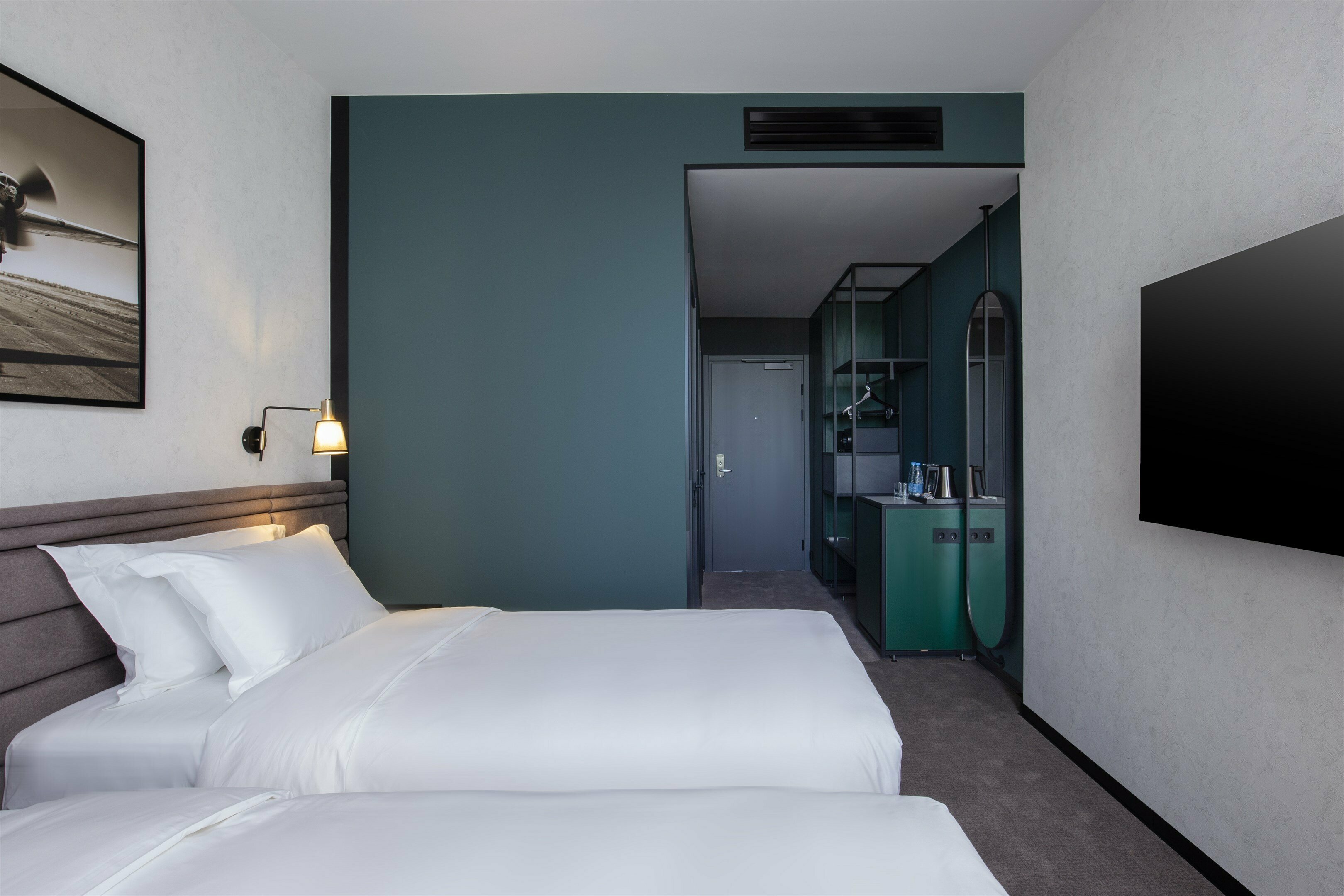 Классик номер с двумя раздельными кроватями с ограниченным видом на Парк