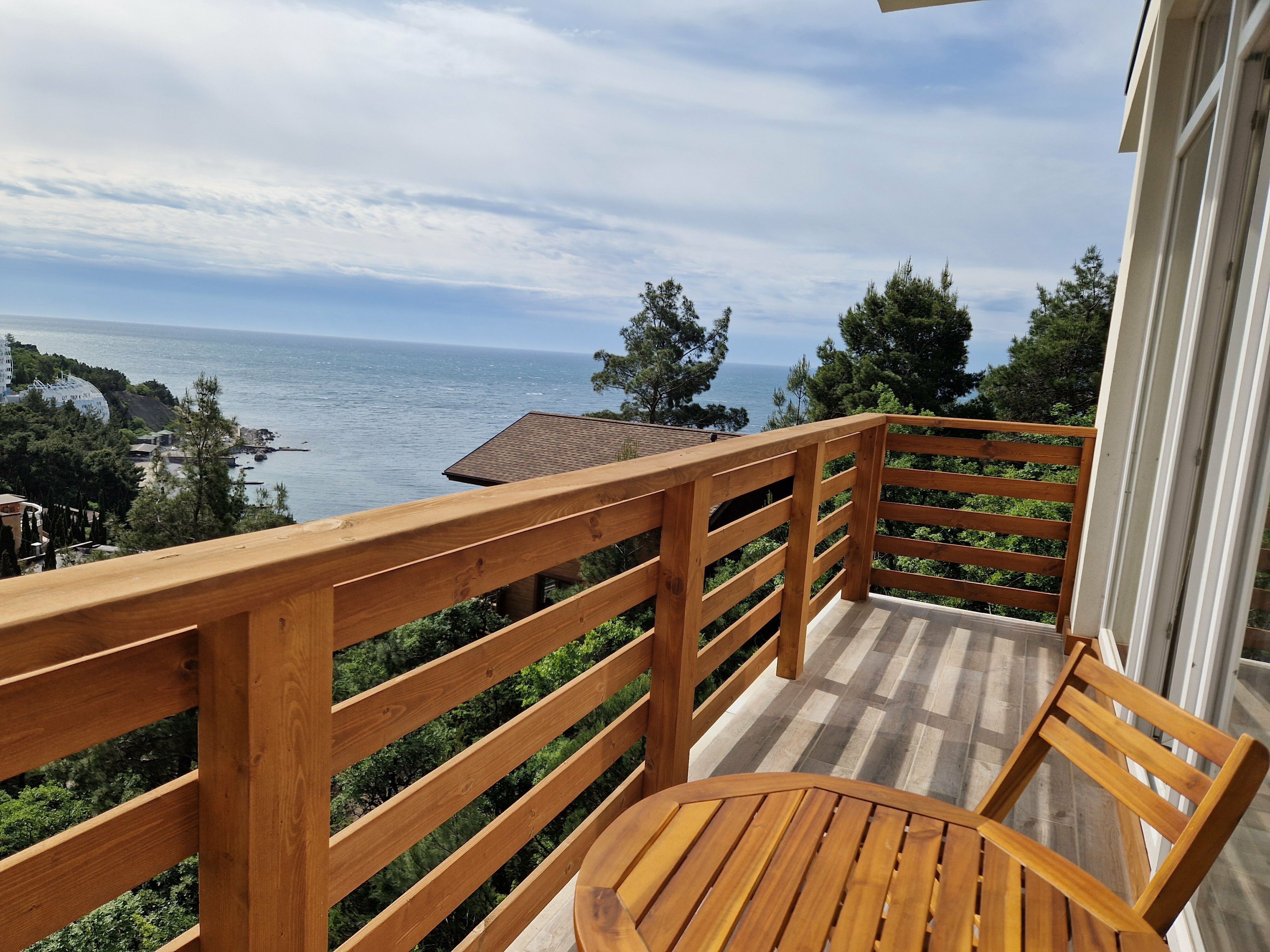 Двухместный номер с 1 кроватью и балконом, вид на море