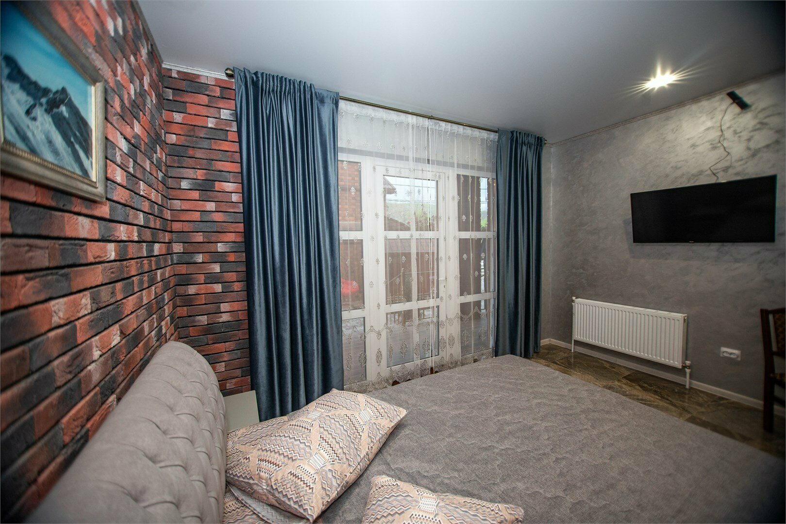 Двухместный номер с 1 кроватью и террасой