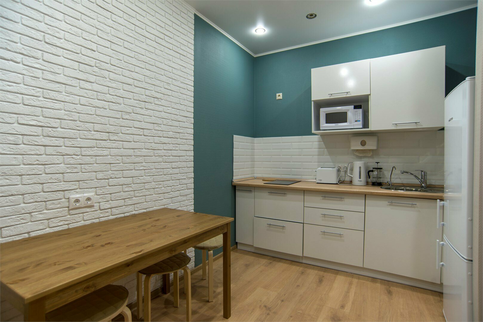 Апартаменты с 2 спальнями. Вид на реку Казанку и аквапарк "Ривьера"