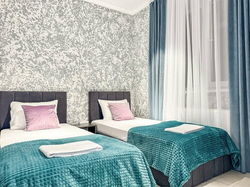 Однокомнатный с окном без вида с двумя отдельными кроватями