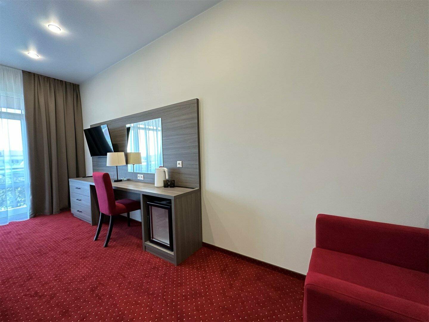 Двухместный номер с 1 кроватью и балконом