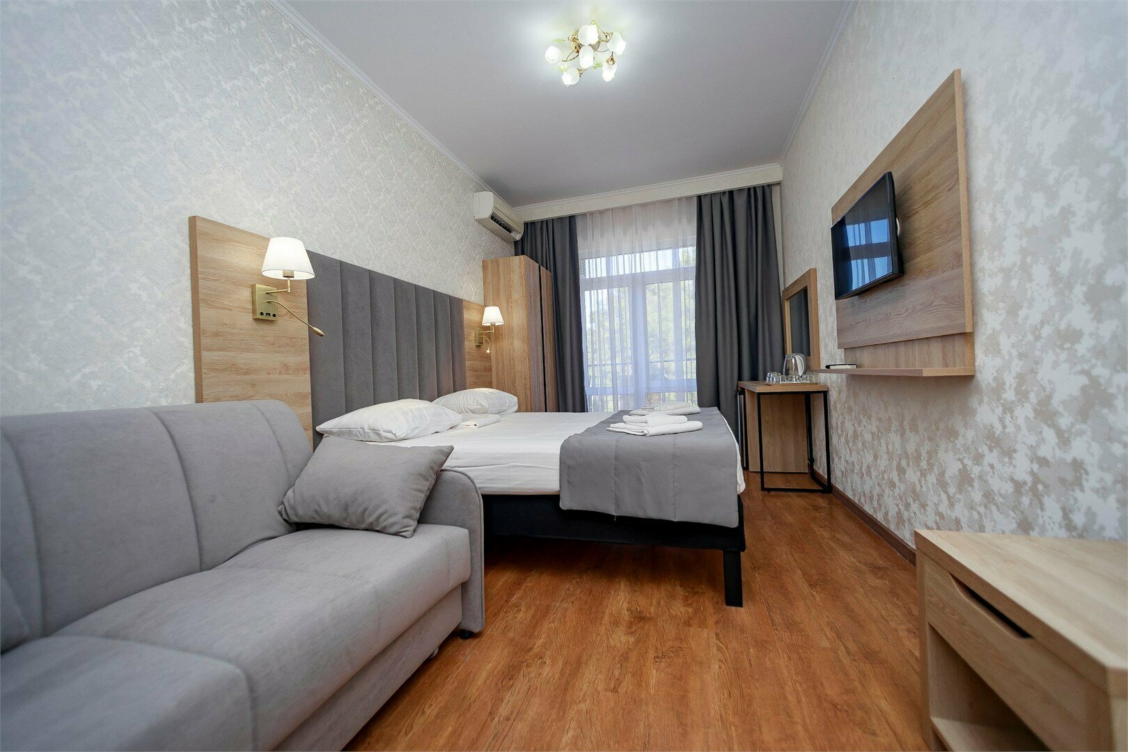 Четырехместный комфорт  с видом на парк