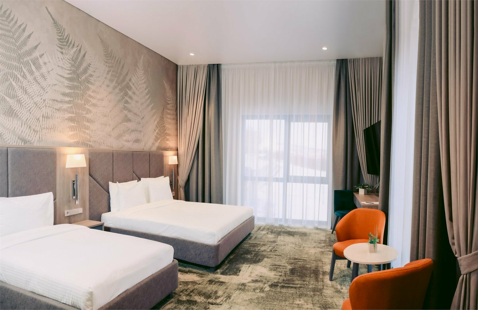 Двухместный номер с 2 отдельными кроватями и ванной