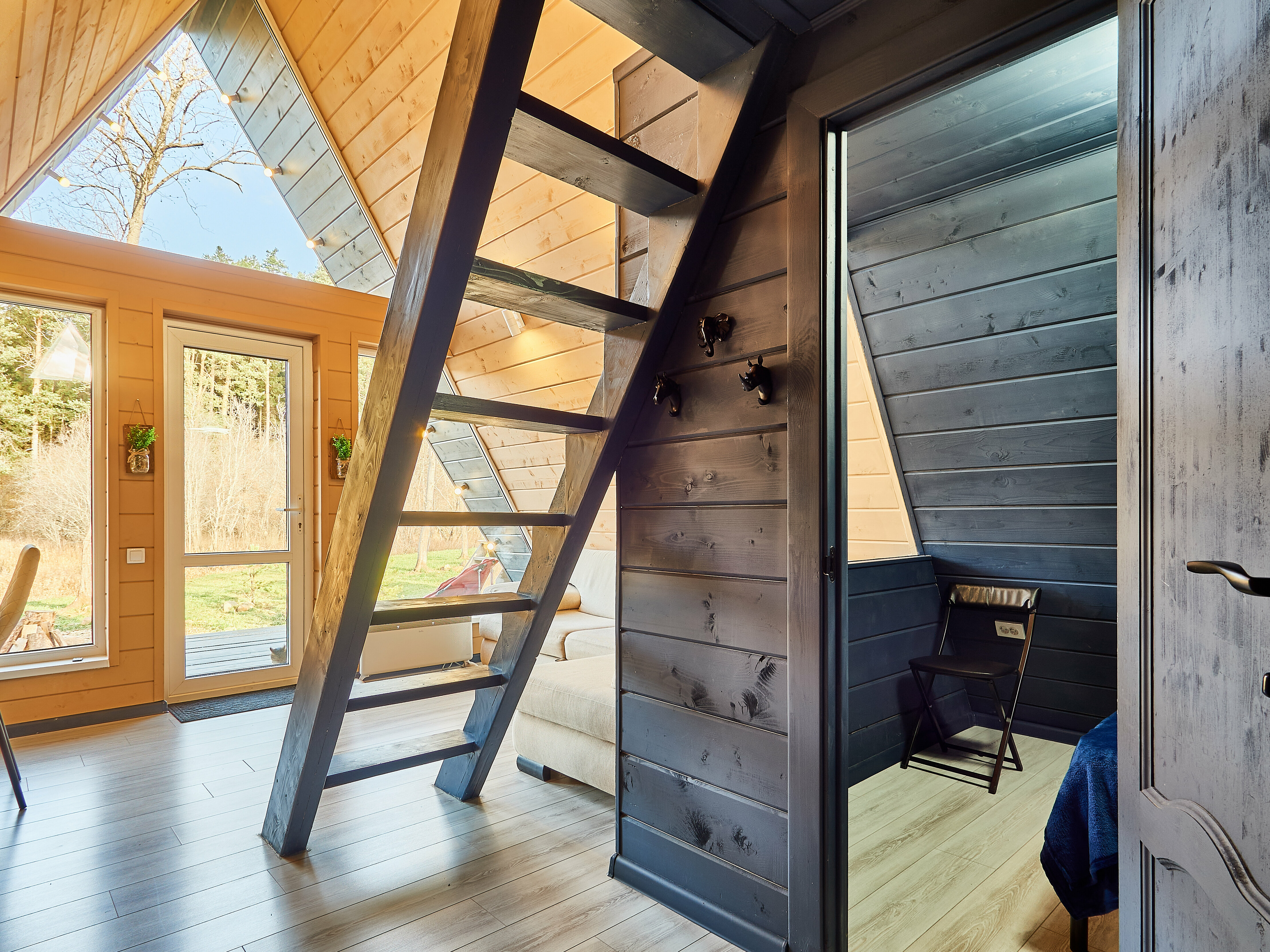 Дом Афрейм синий 75 м2 с видом на реку