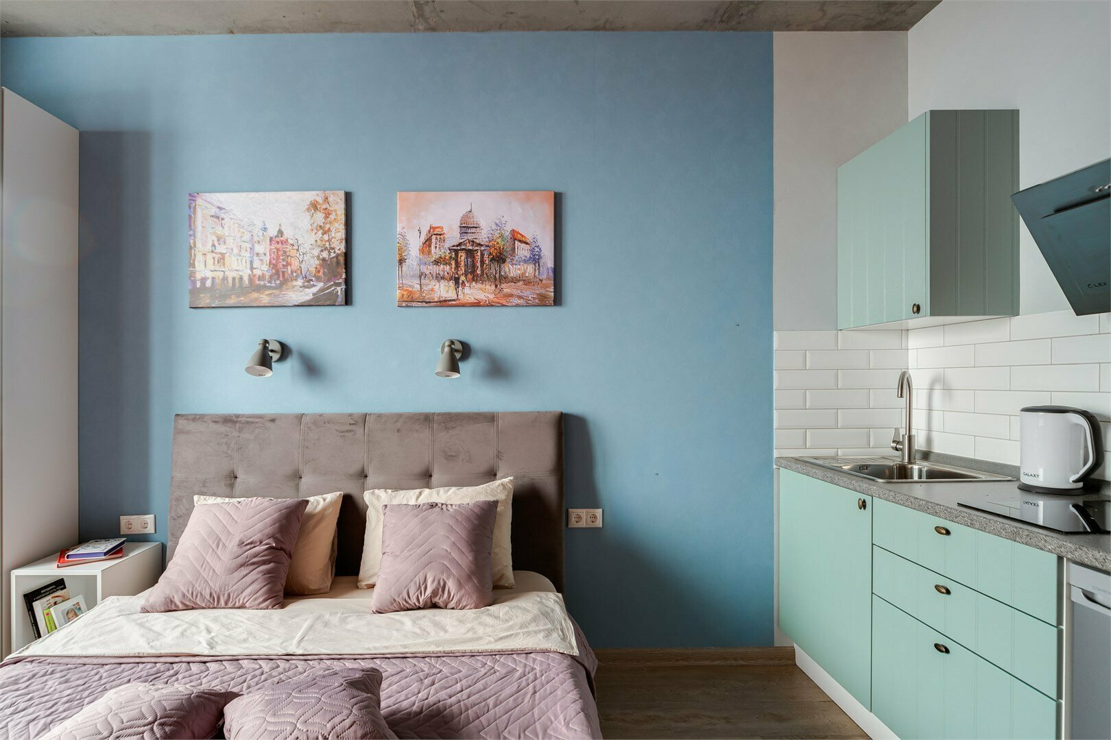 Navy - 2х местные апартаменты-студия в "Савеловский-Сити" (25 этаж)