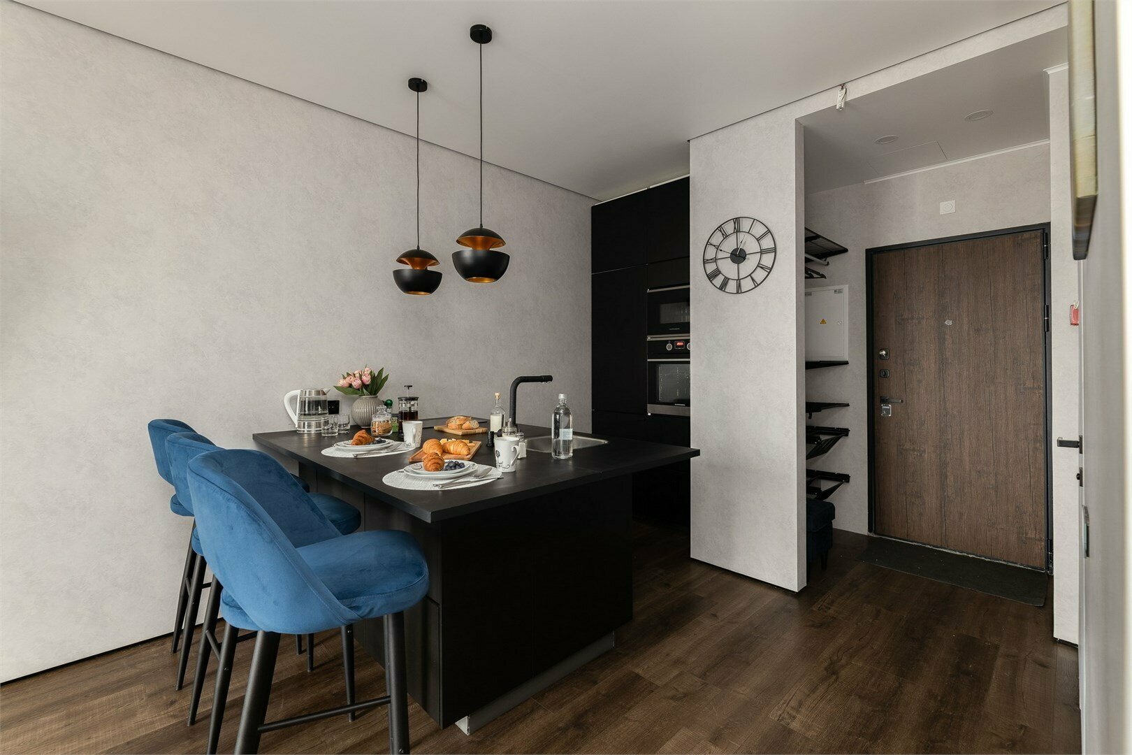 Blueberry Night 3-местные премиум апартаменты в "Савеловский-Сити" (14 этаж)