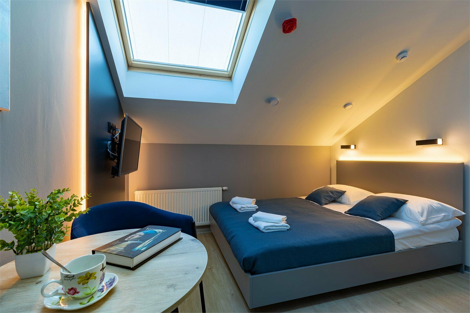 Стандарт Мансарда с 1 двуспальной кроватью